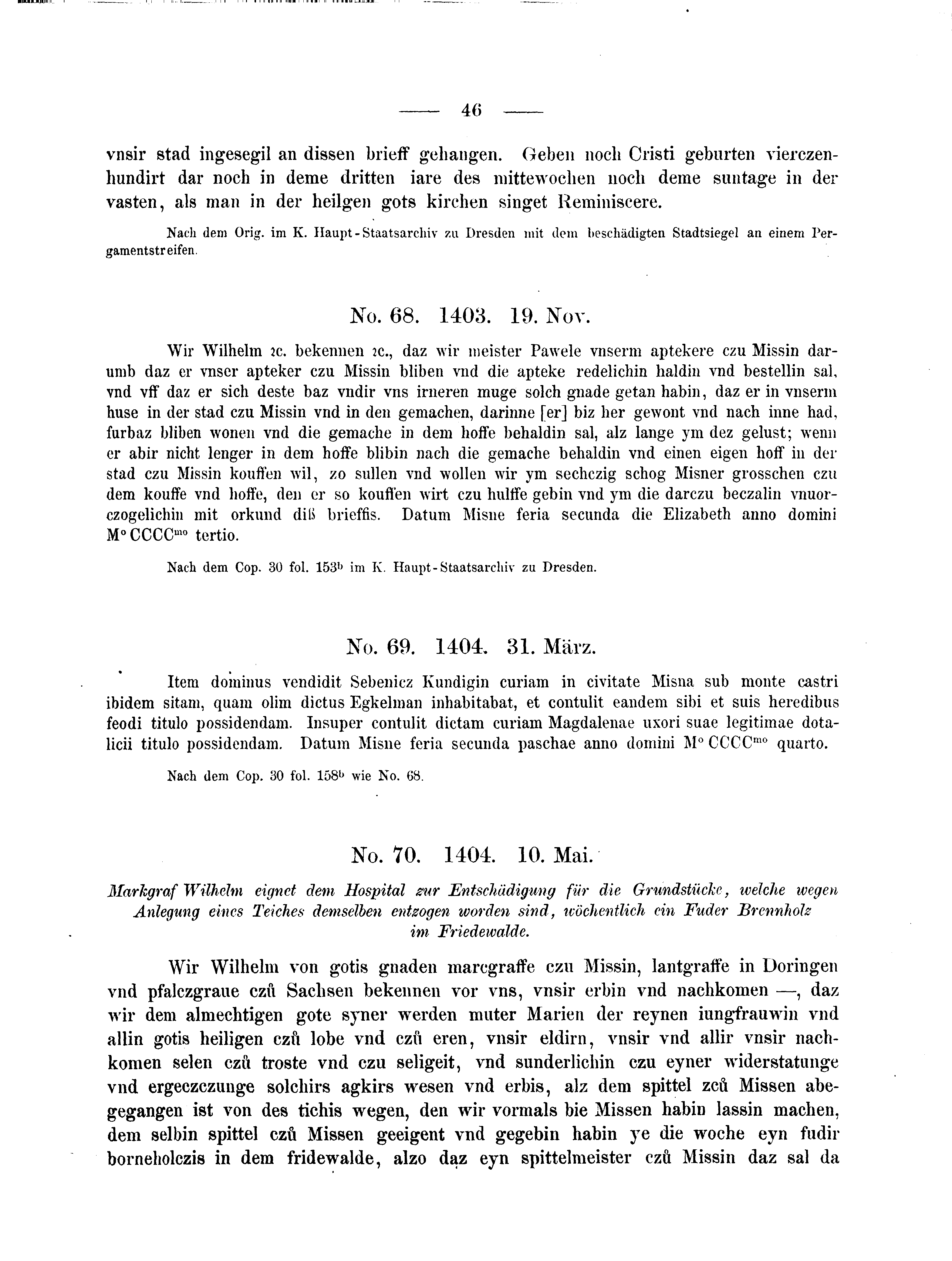 Historische Urkunde Seite 46 aus Band cds2_04