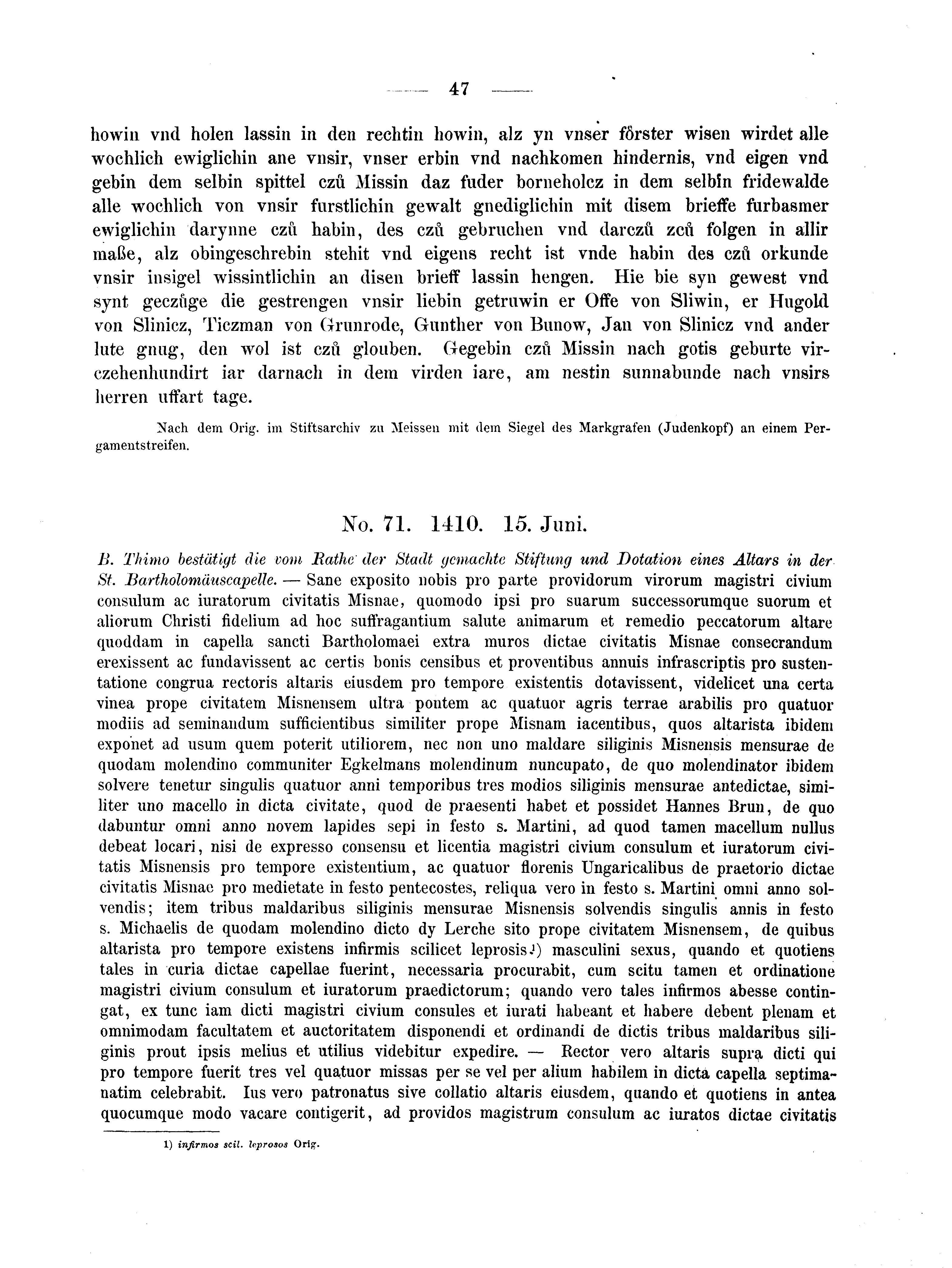 Historische Urkunde Seite 47 aus Band cds2_04