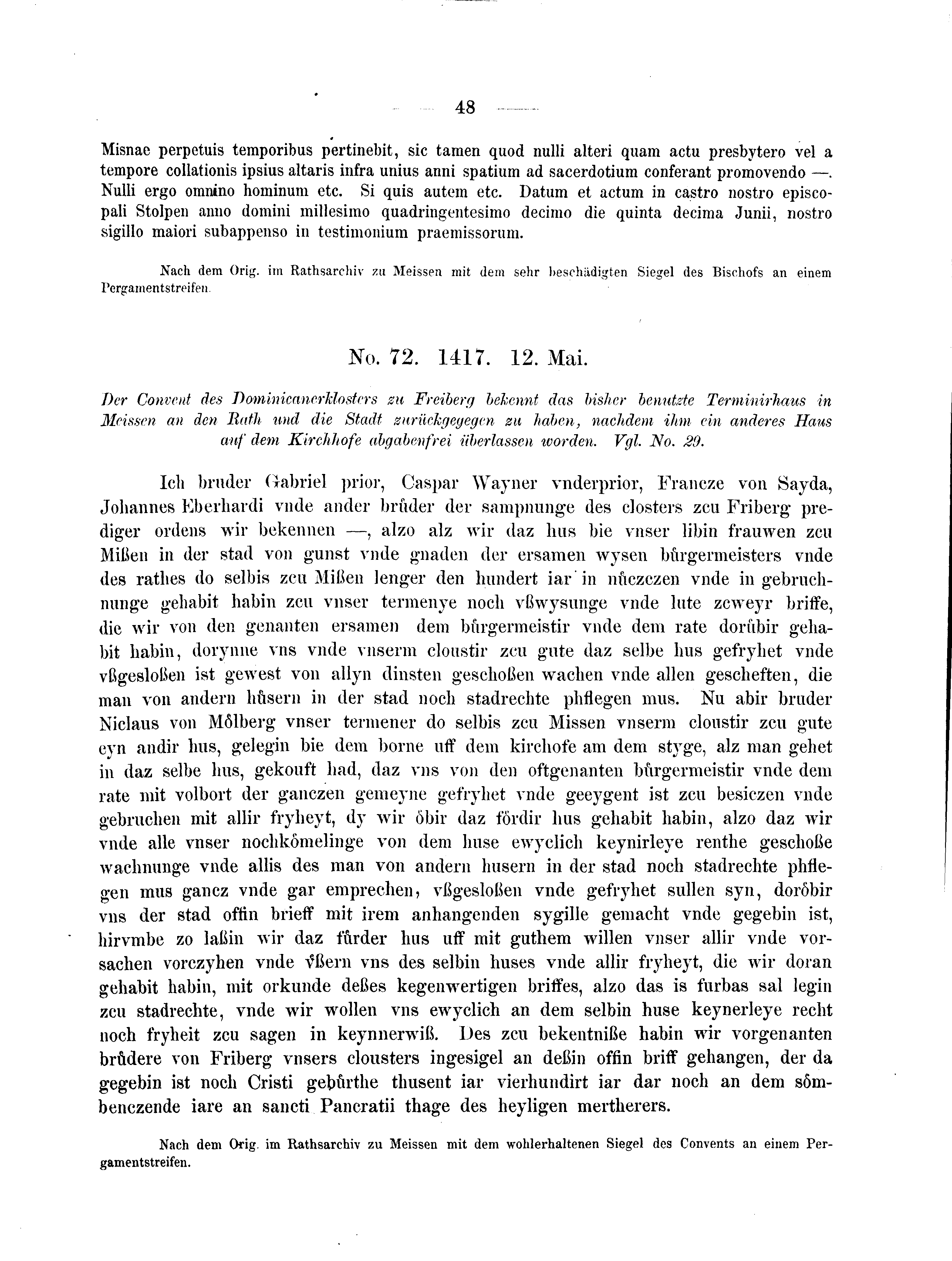 Historische Urkunde Seite 48 aus Band cds2_04