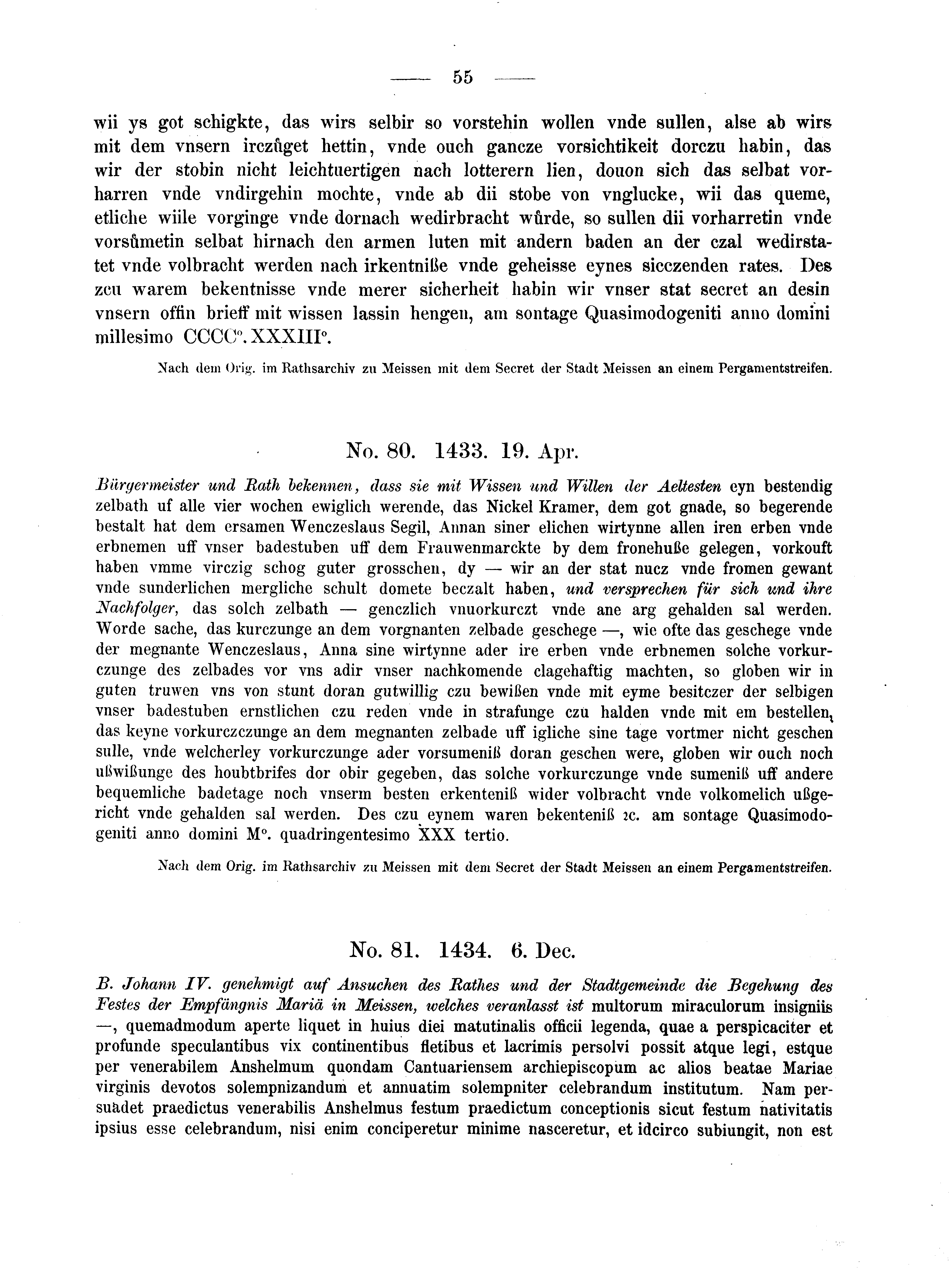 Historische Urkunde Seite 55 aus Band cds2_04