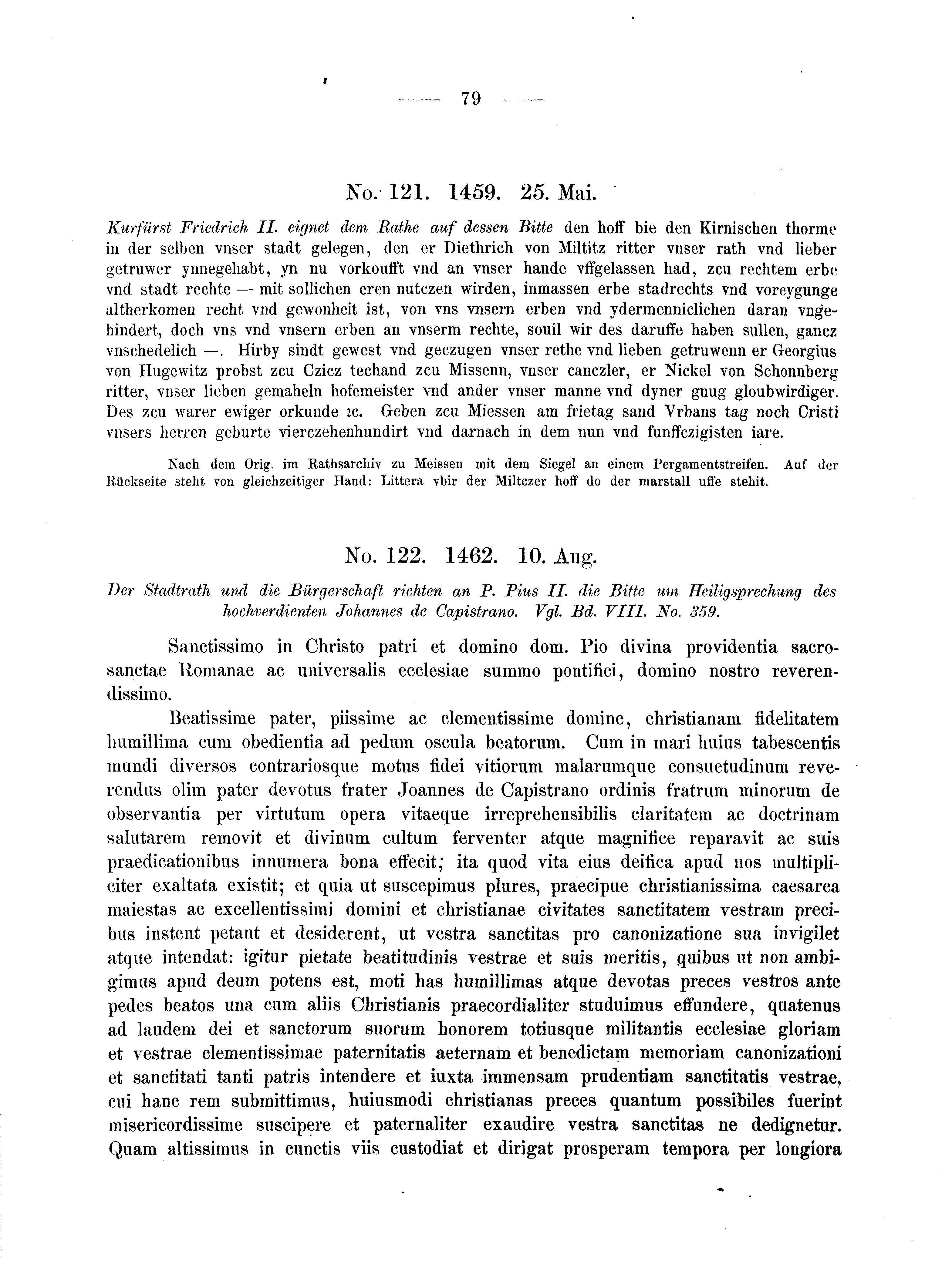 Historische Urkunde Seite 79 aus Band cds2_04