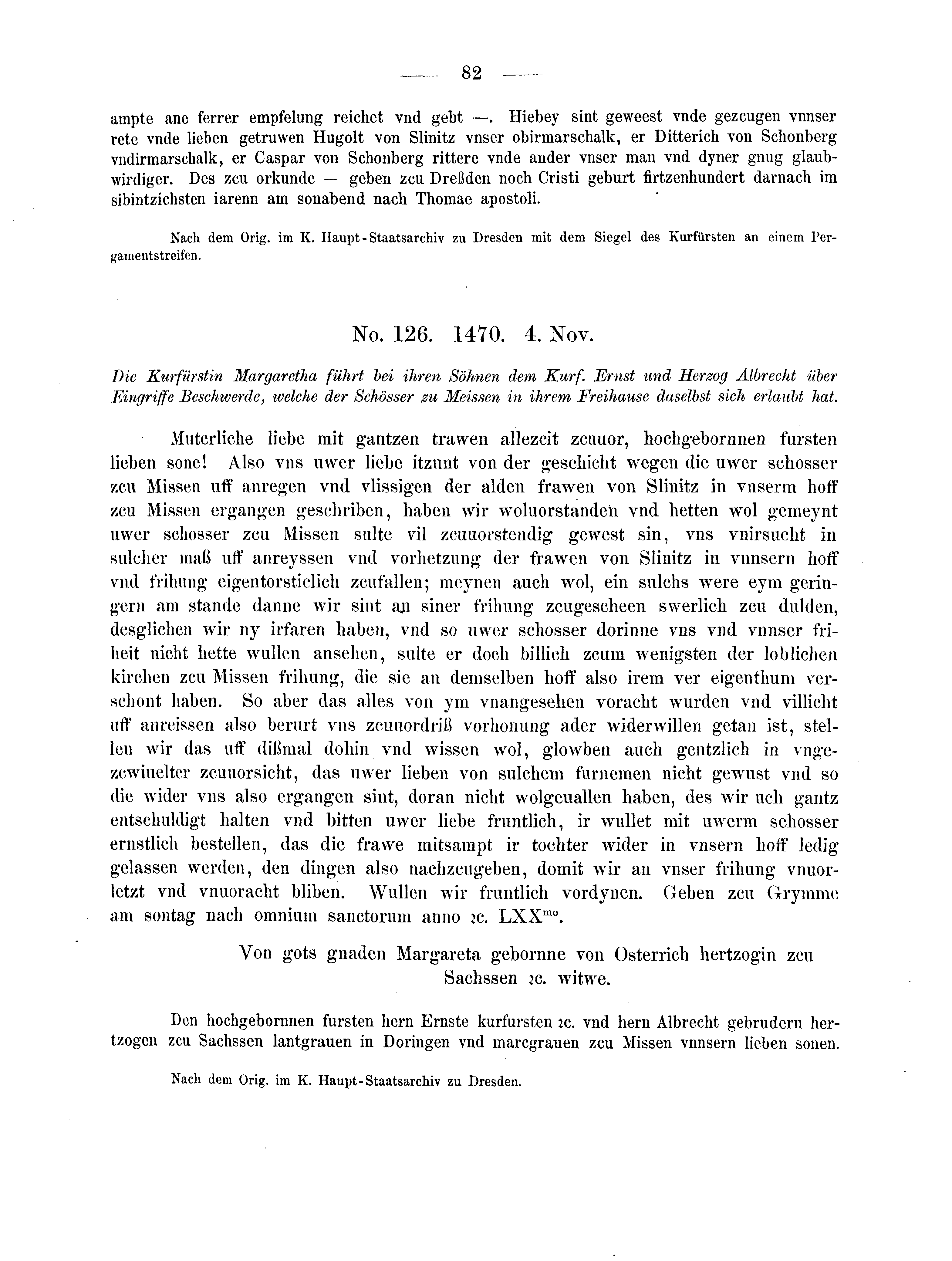 Historische Urkunde Seite 82 aus Band cds2_04