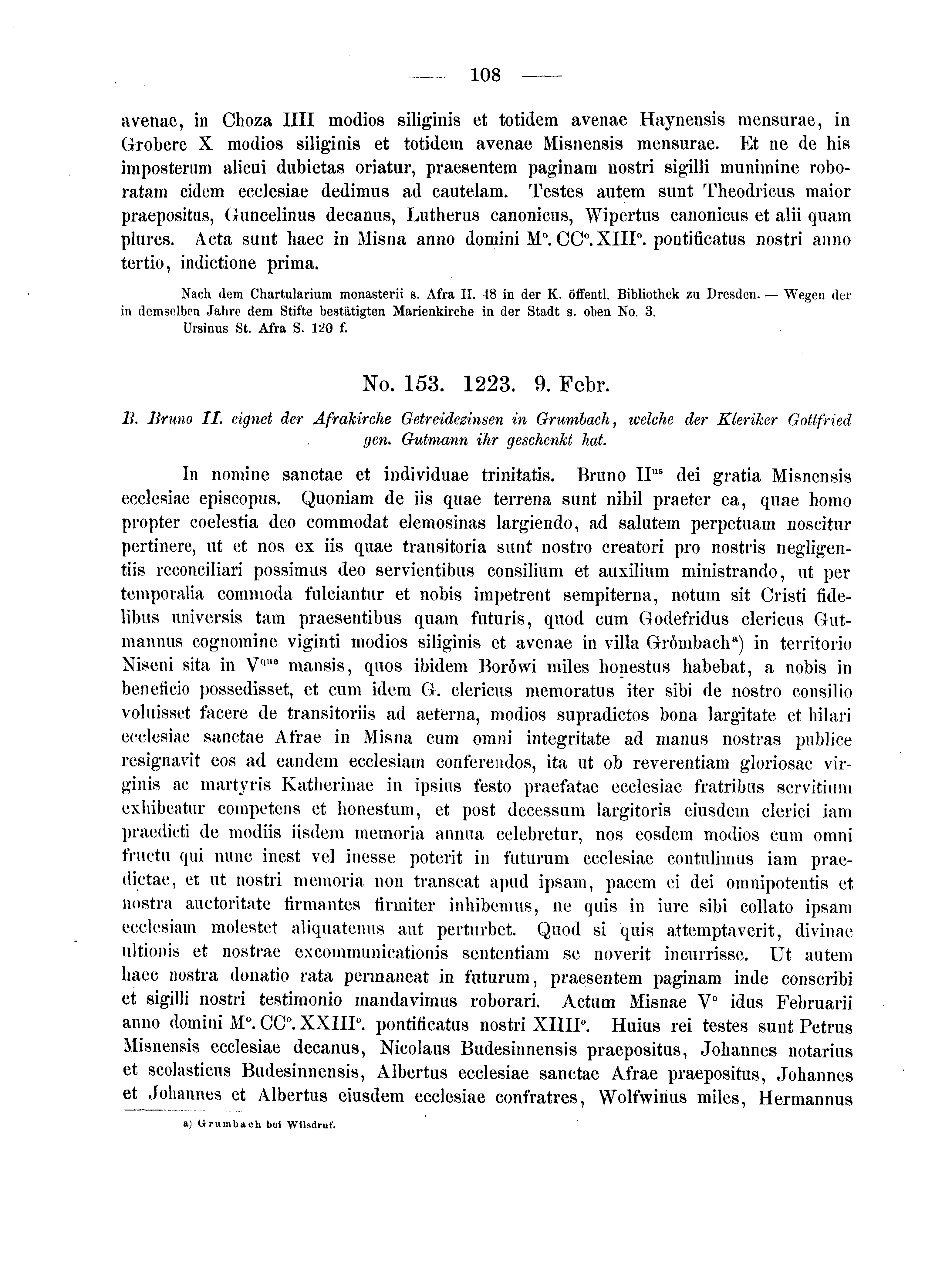 Historische Urkunde Seite 108 aus Band cds2_04