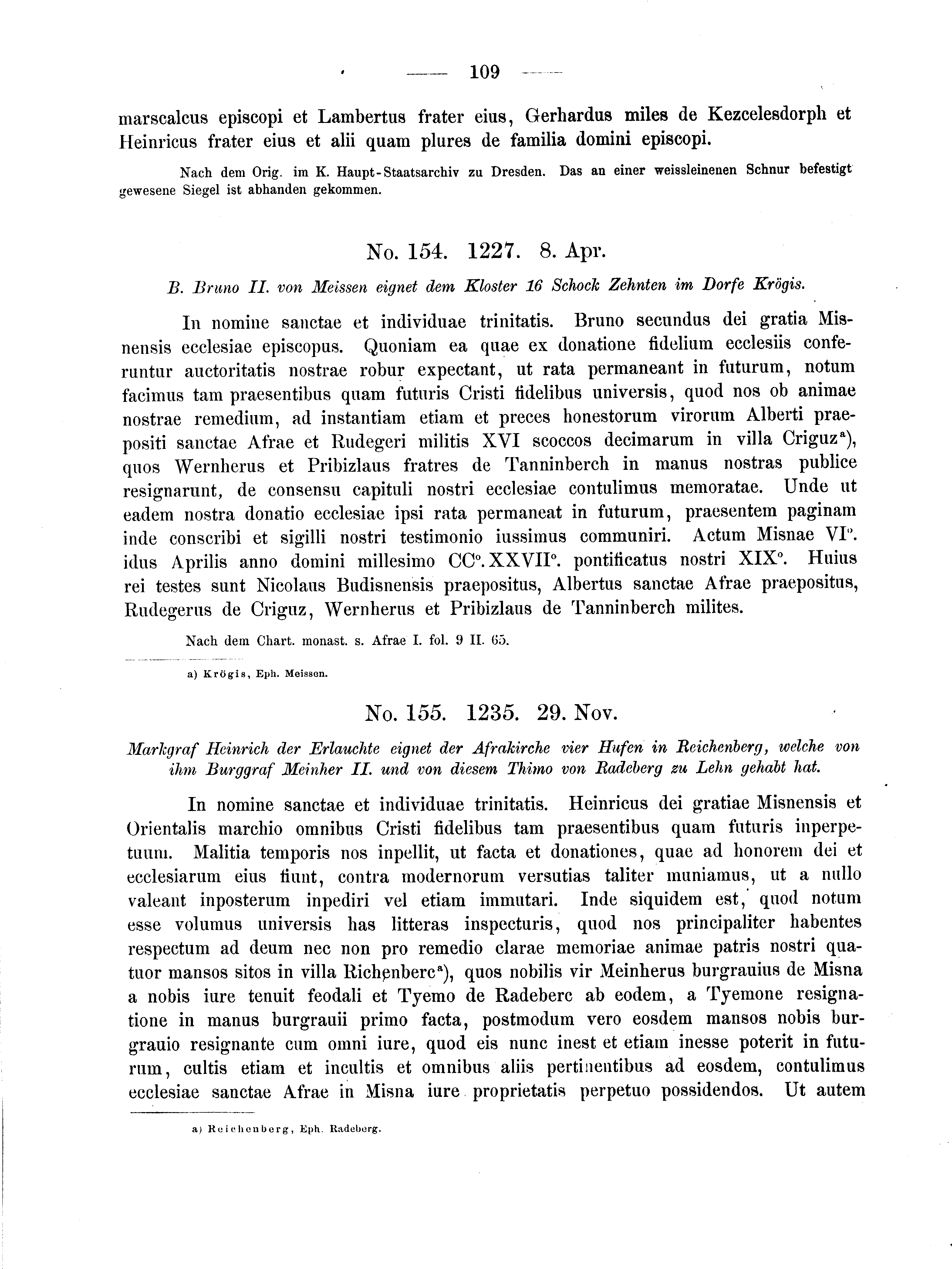 Historische Urkunde Seite 109 aus Band cds2_04