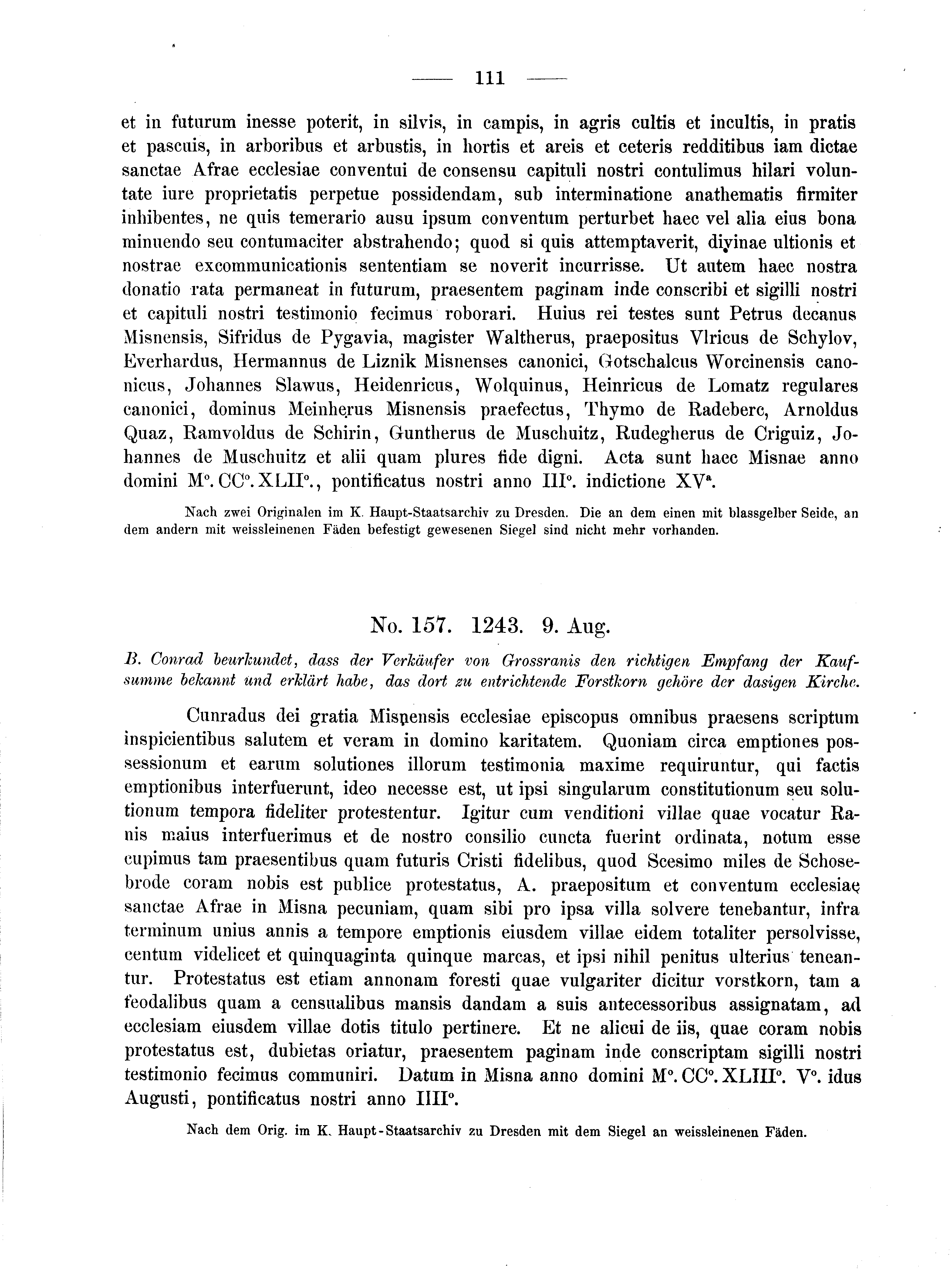 Historische Urkunde Seite 111 aus Band cds2_04