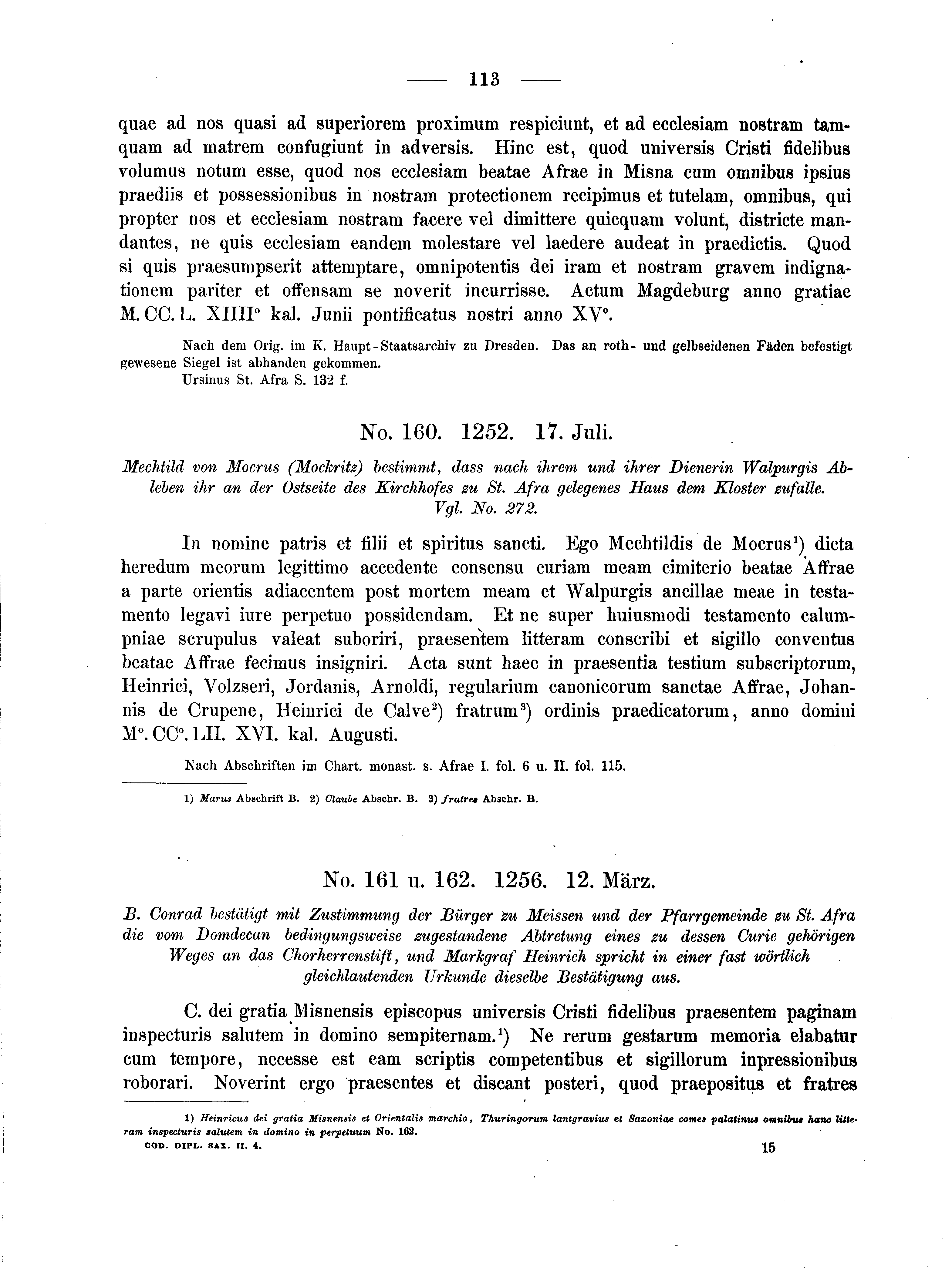 Historische Urkunde Seite 113 aus Band cds2_04
