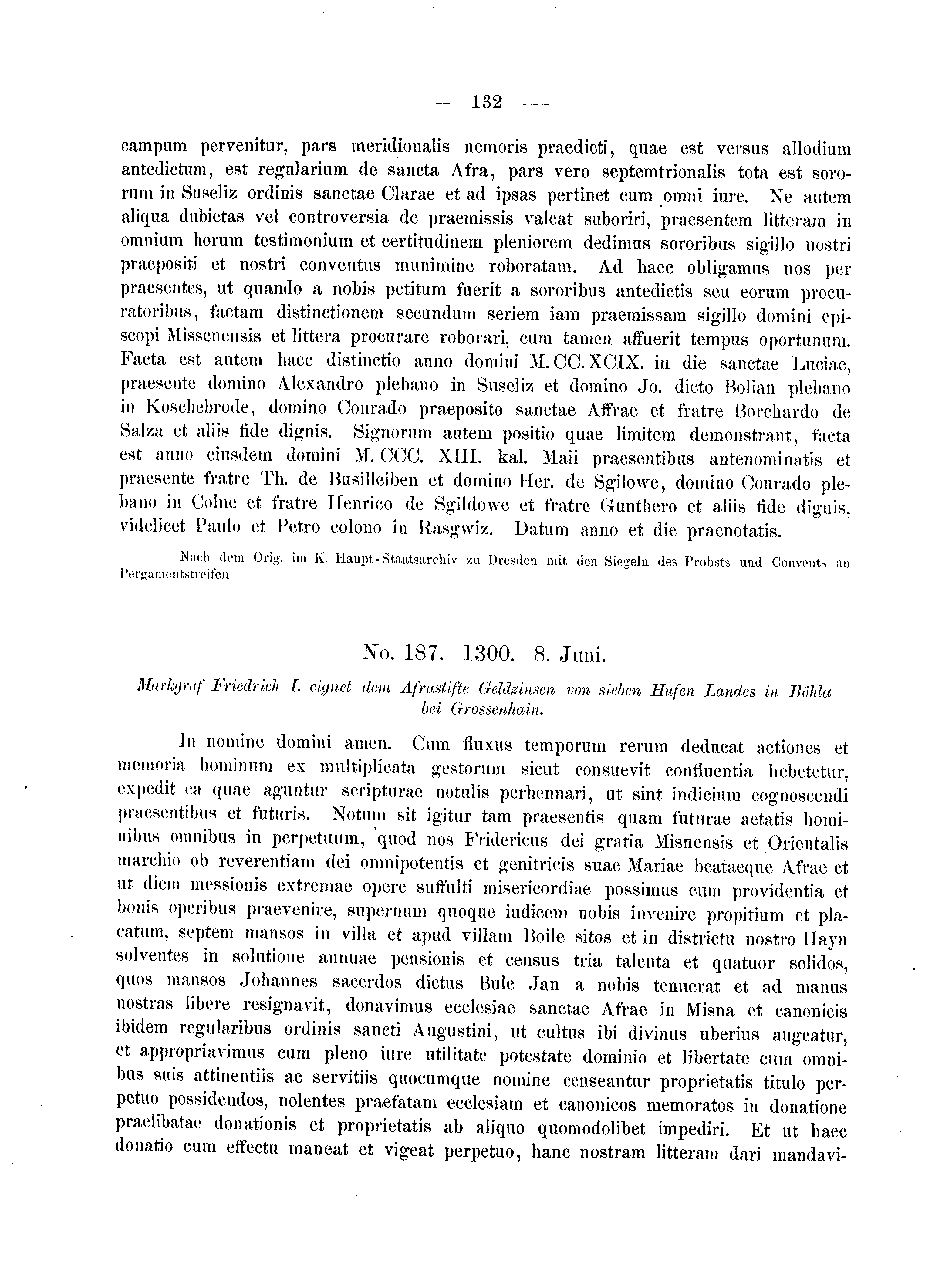 Historische Urkunde Seite 132 aus Band cds2_04