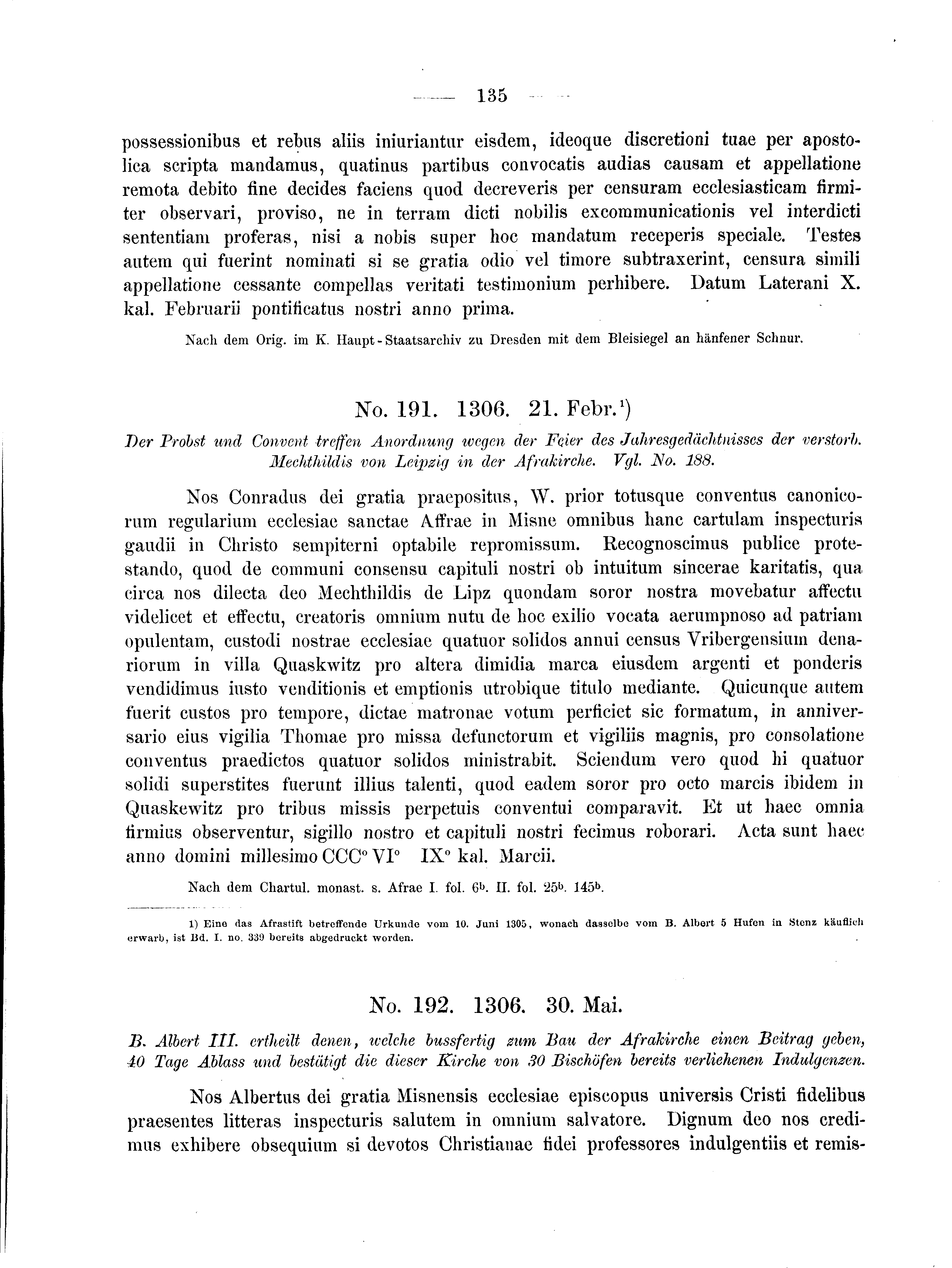 Historische Urkunde Seite 135 aus Band cds2_04