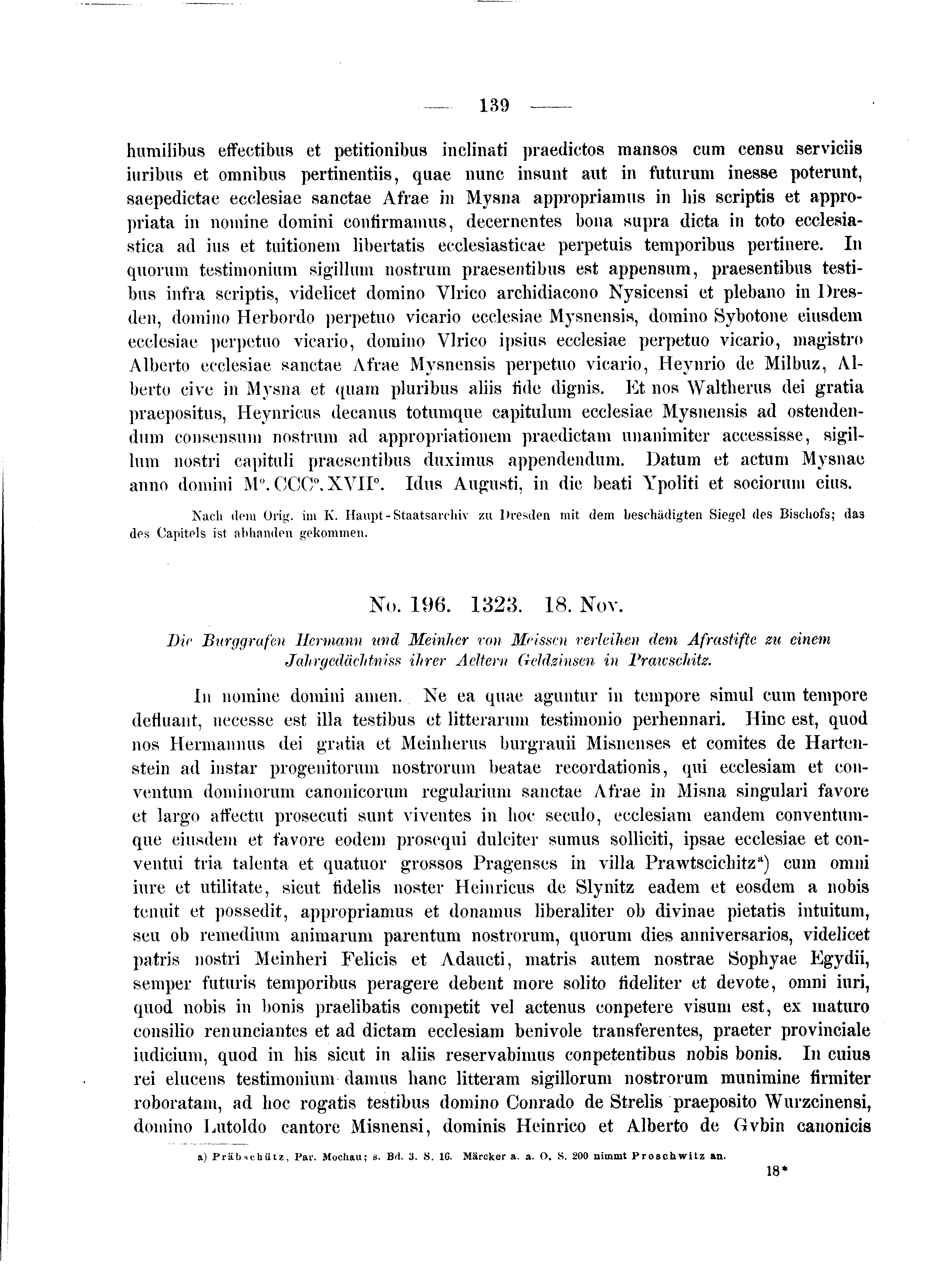 Historische Urkunde Seite 139 aus Band cds2_04