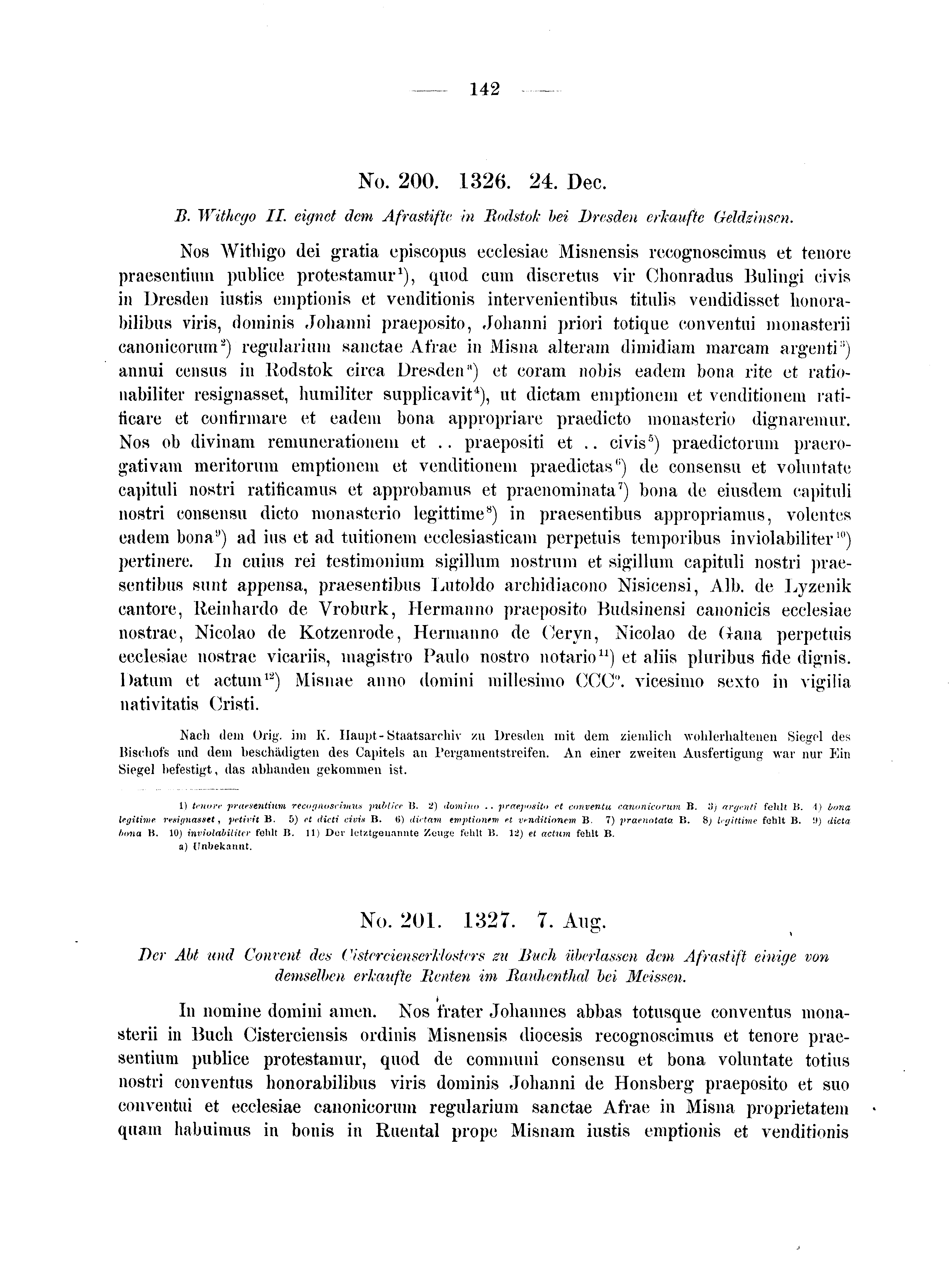 Historische Urkunde Seite 142 aus Band cds2_04