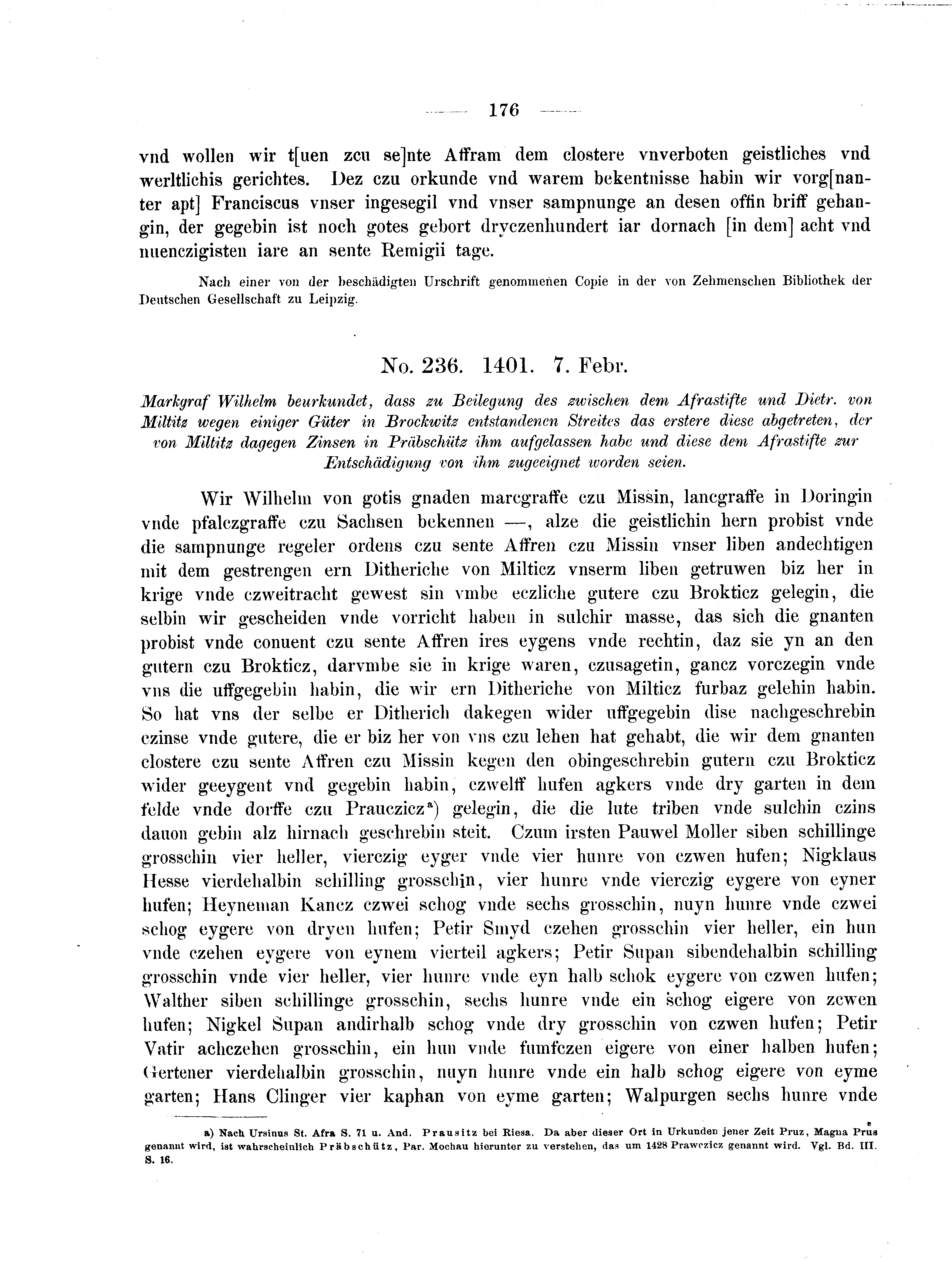 Historische Urkunde Seite 176 aus Band cds2_04