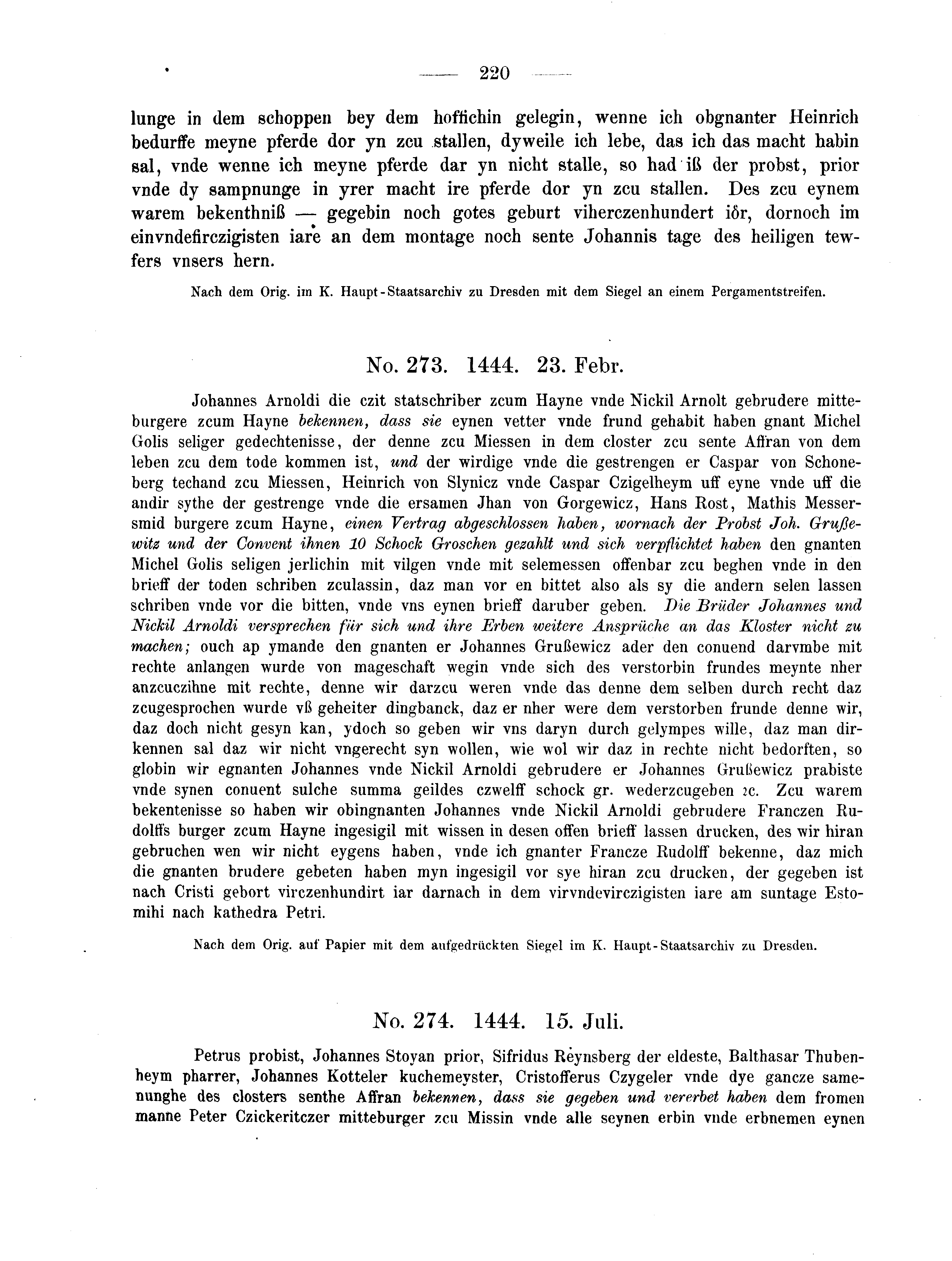 Historische Urkunde Seite 220 aus Band cds2_04