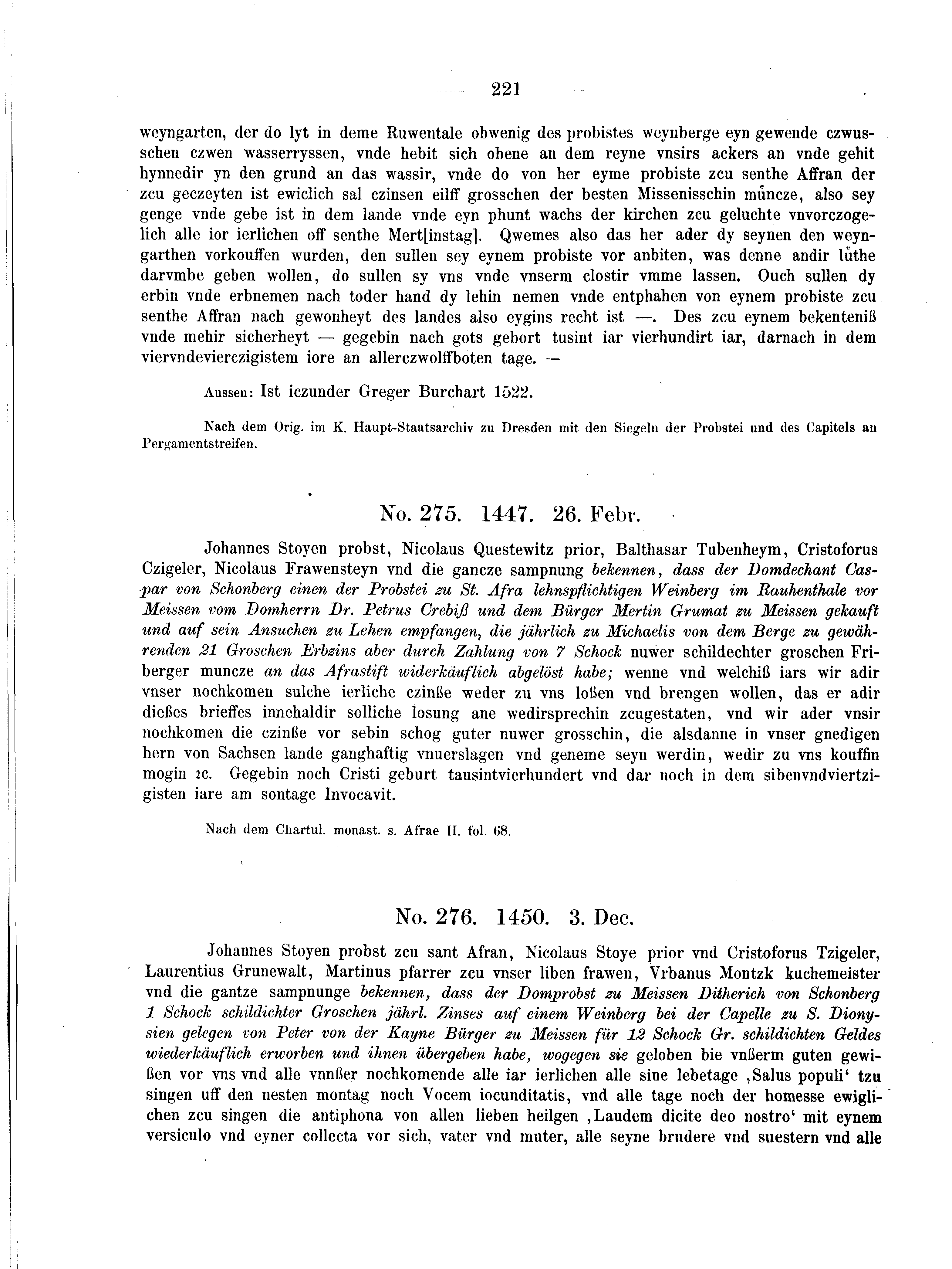 Historische Urkunde Seite 221 aus Band cds2_04