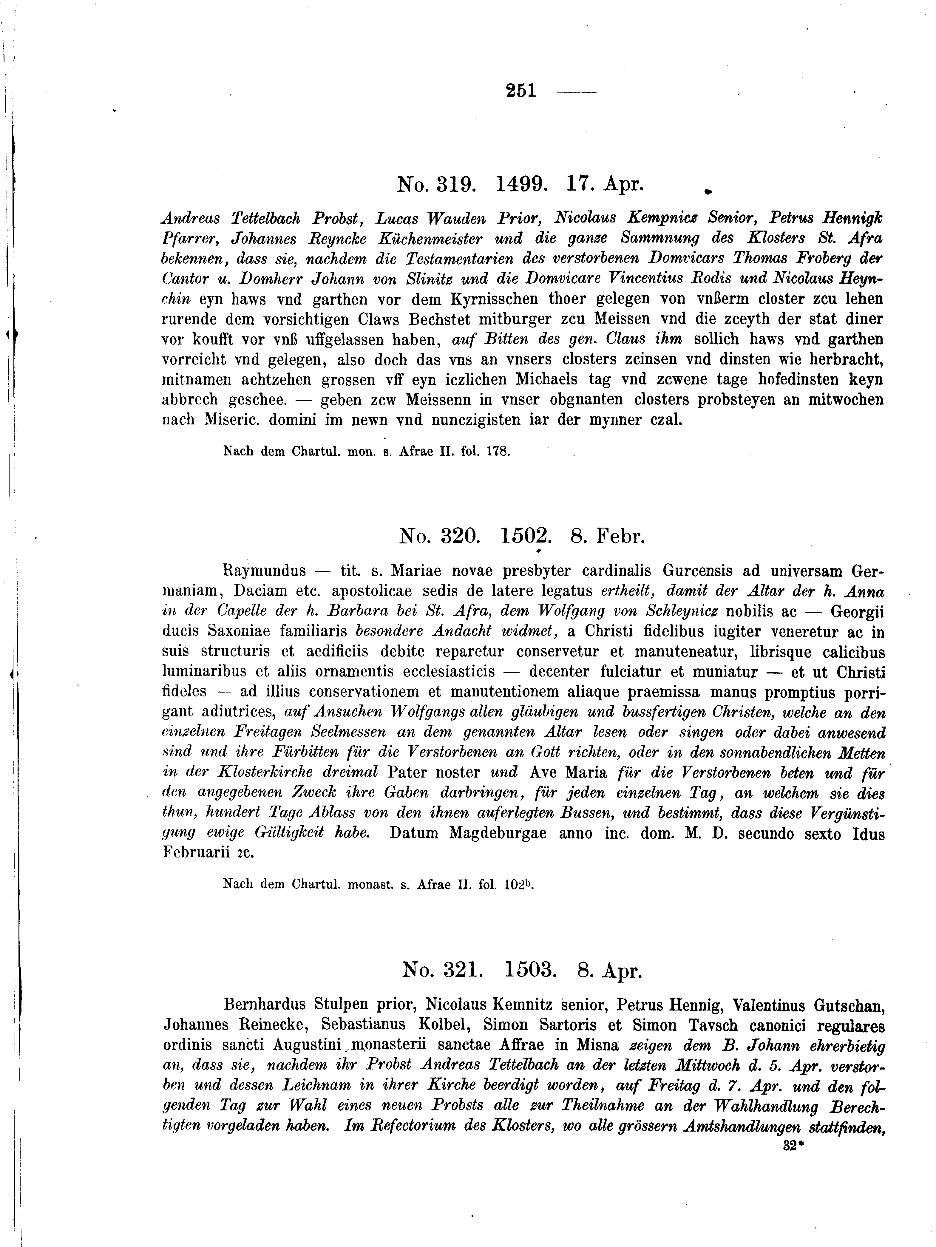 Historische Urkunde Seite 251 aus Band cds2_04