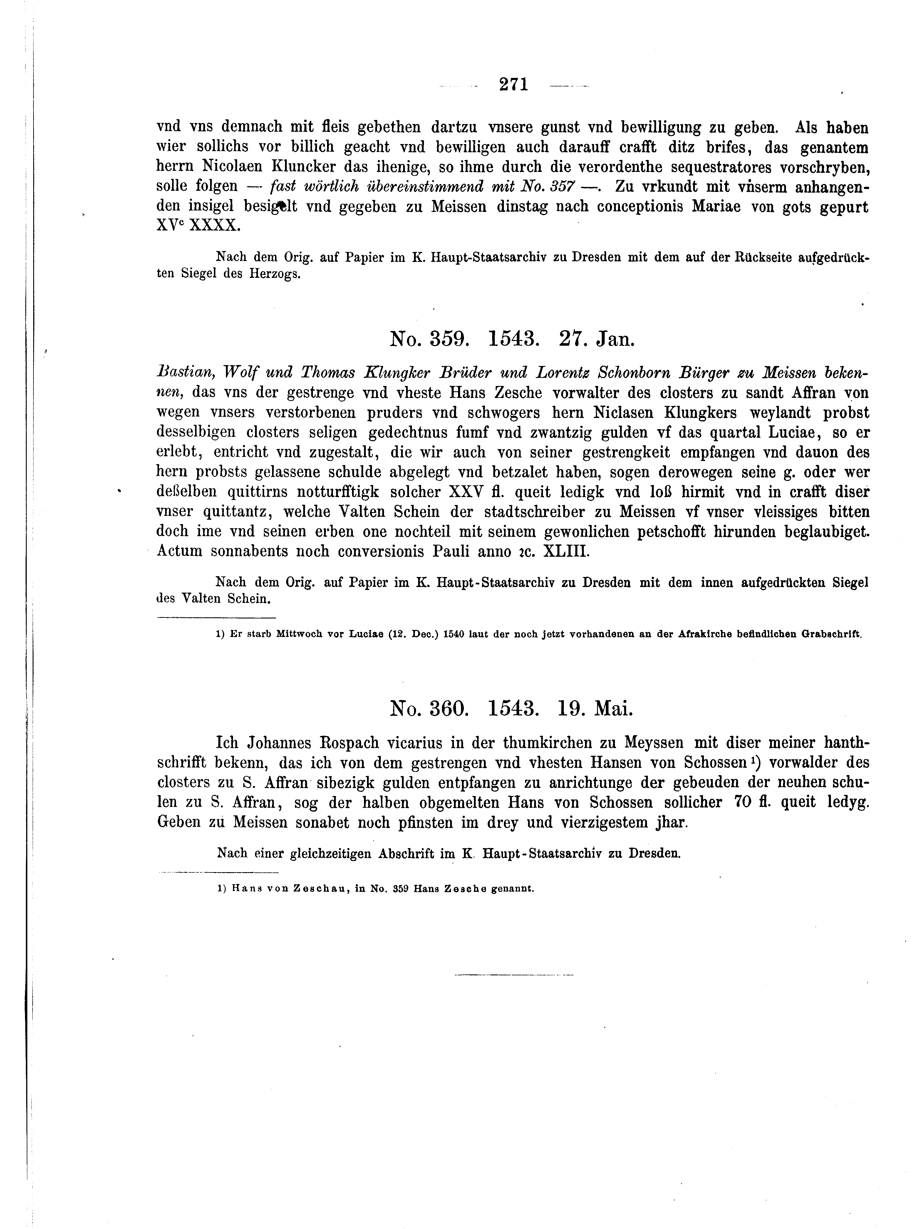 Historische Urkunde Seite 271 aus Band cds2_04