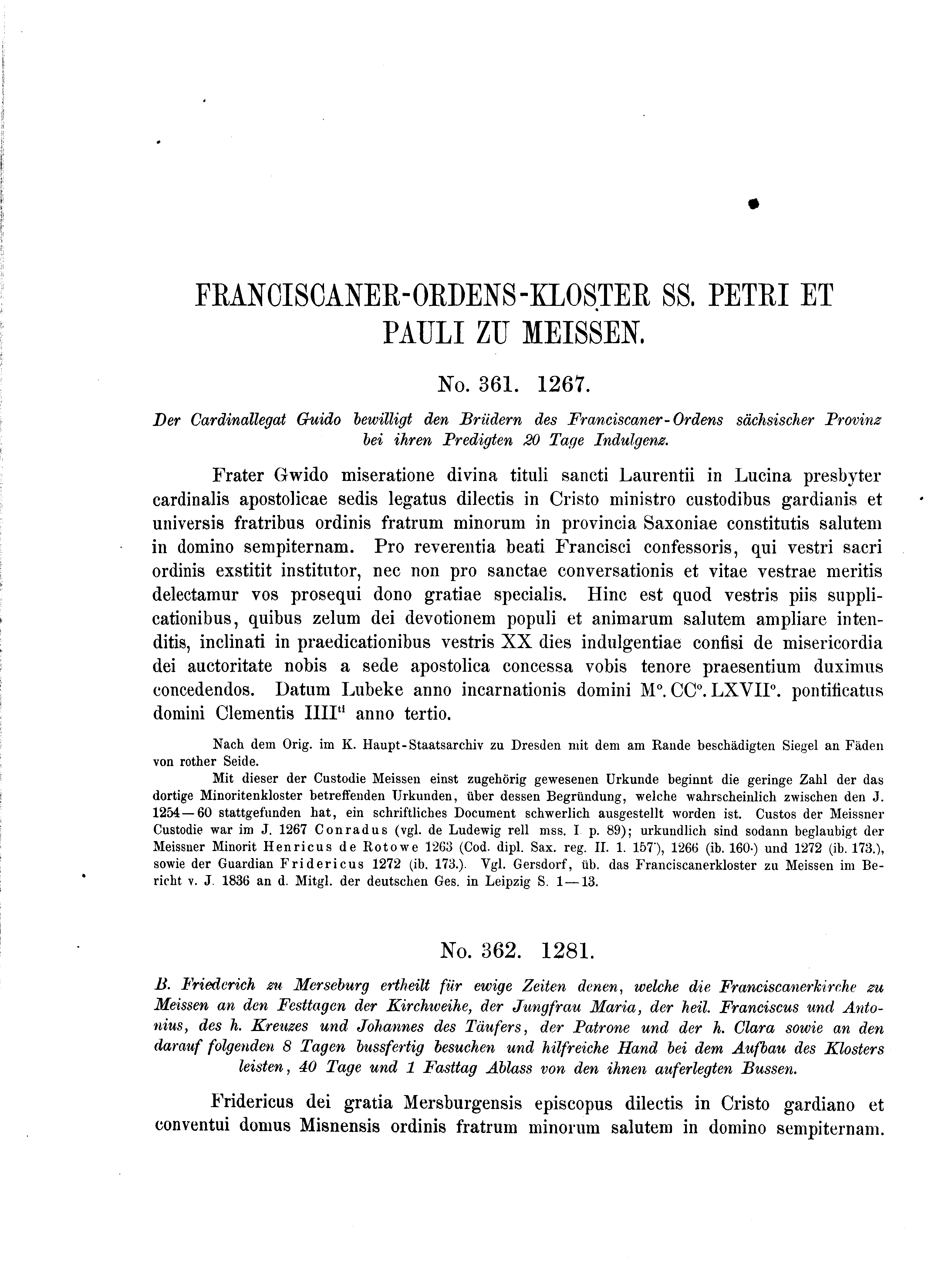 Historische Urkunde Seite 272 aus Band cds2_04