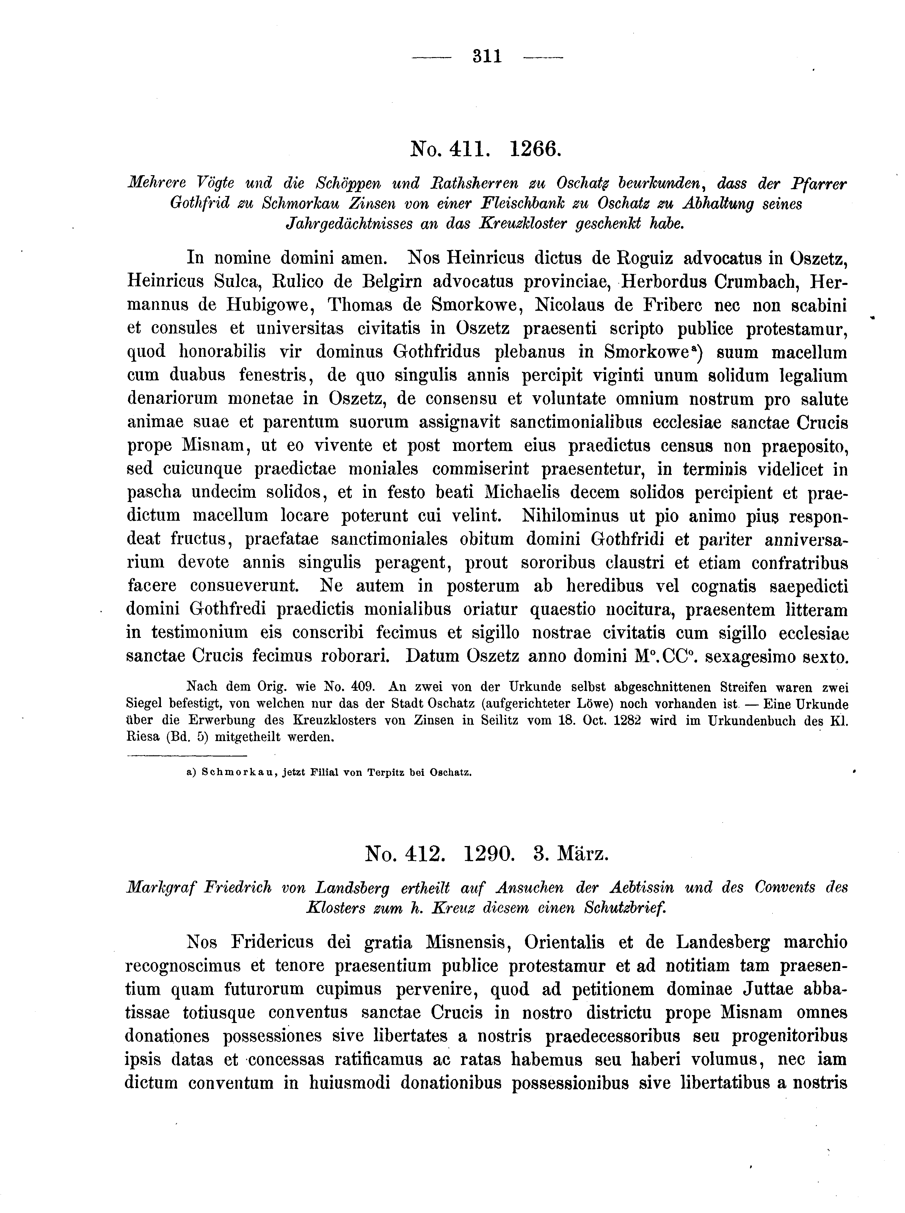 Historische Urkunde Seite 311 aus Band cds2_04
