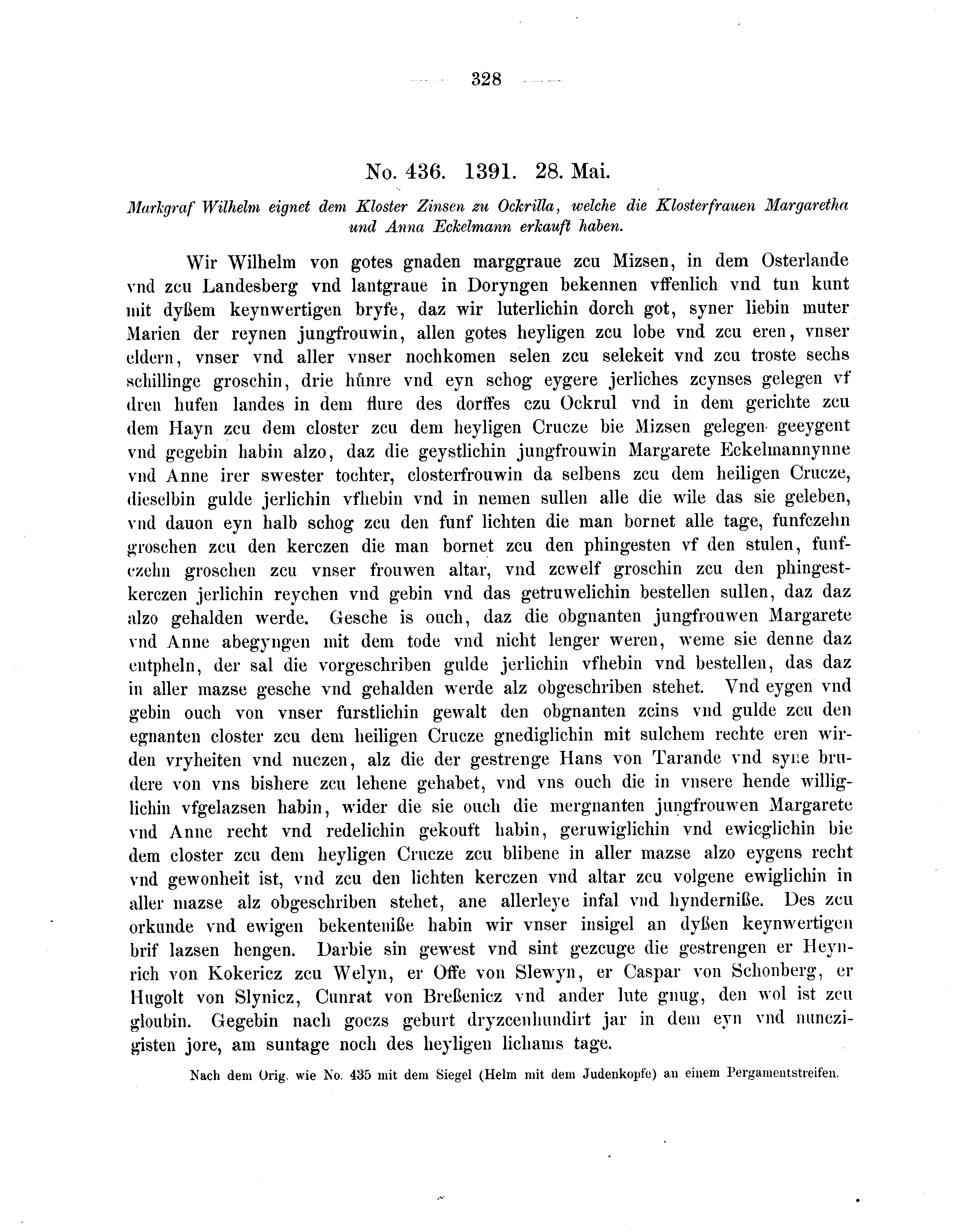 Historische Urkunde Seite 328 aus Band cds2_04