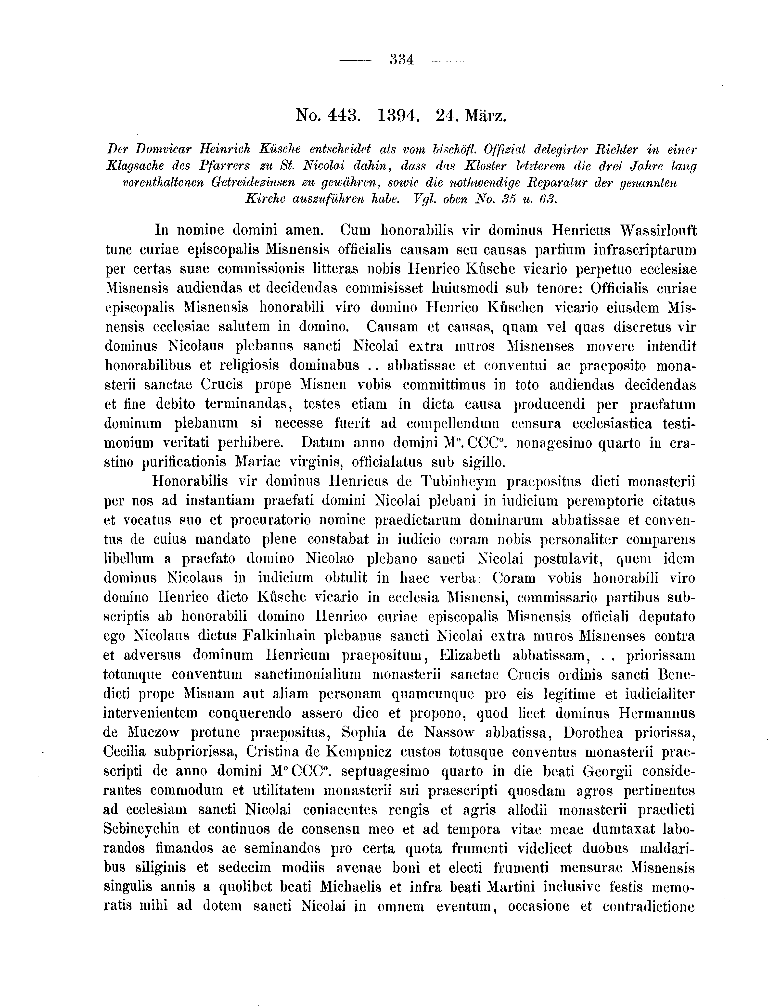 Historische Urkunde Seite 334 aus Band cds2_04