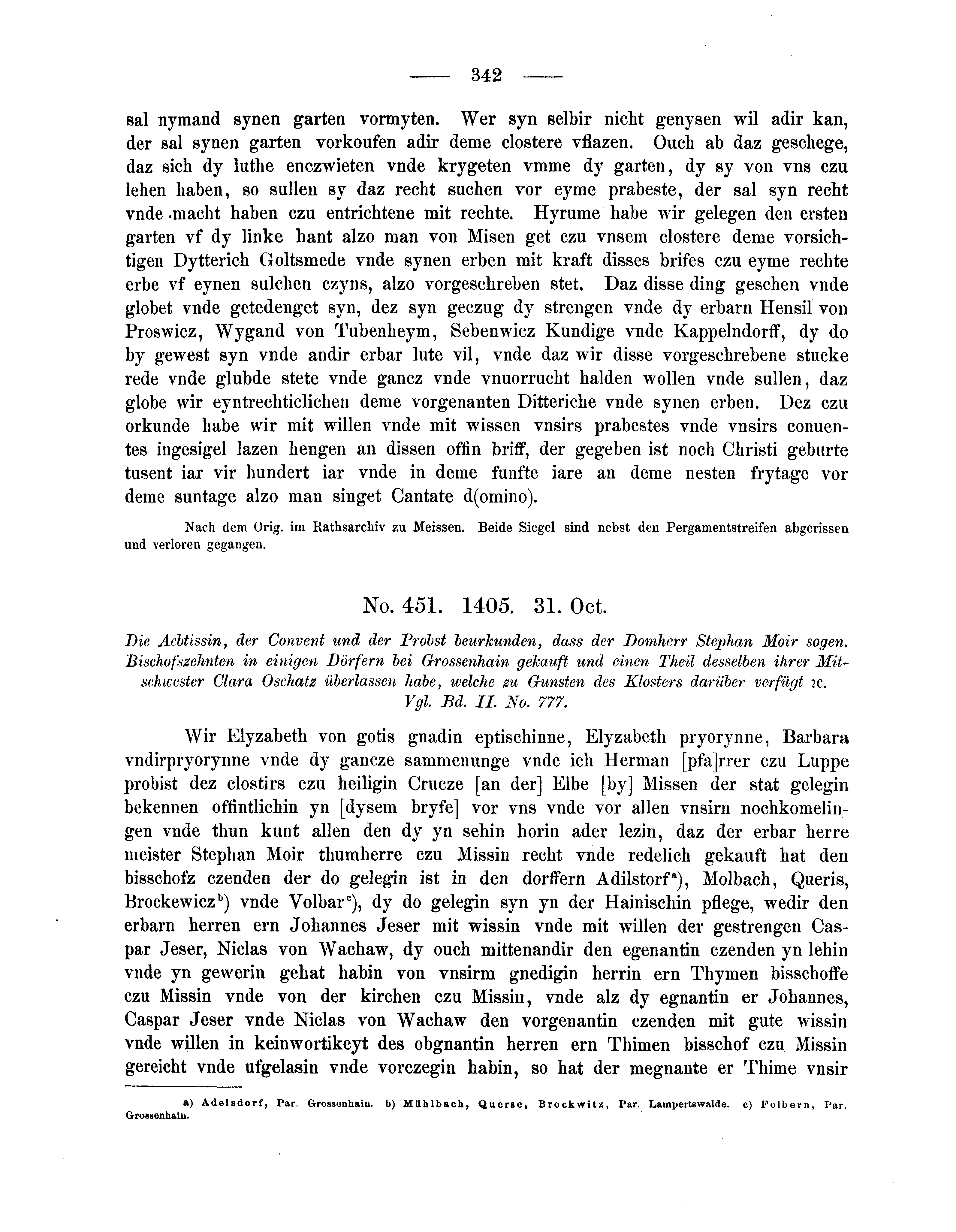 Historische Urkunde Seite 342 aus Band cds2_04