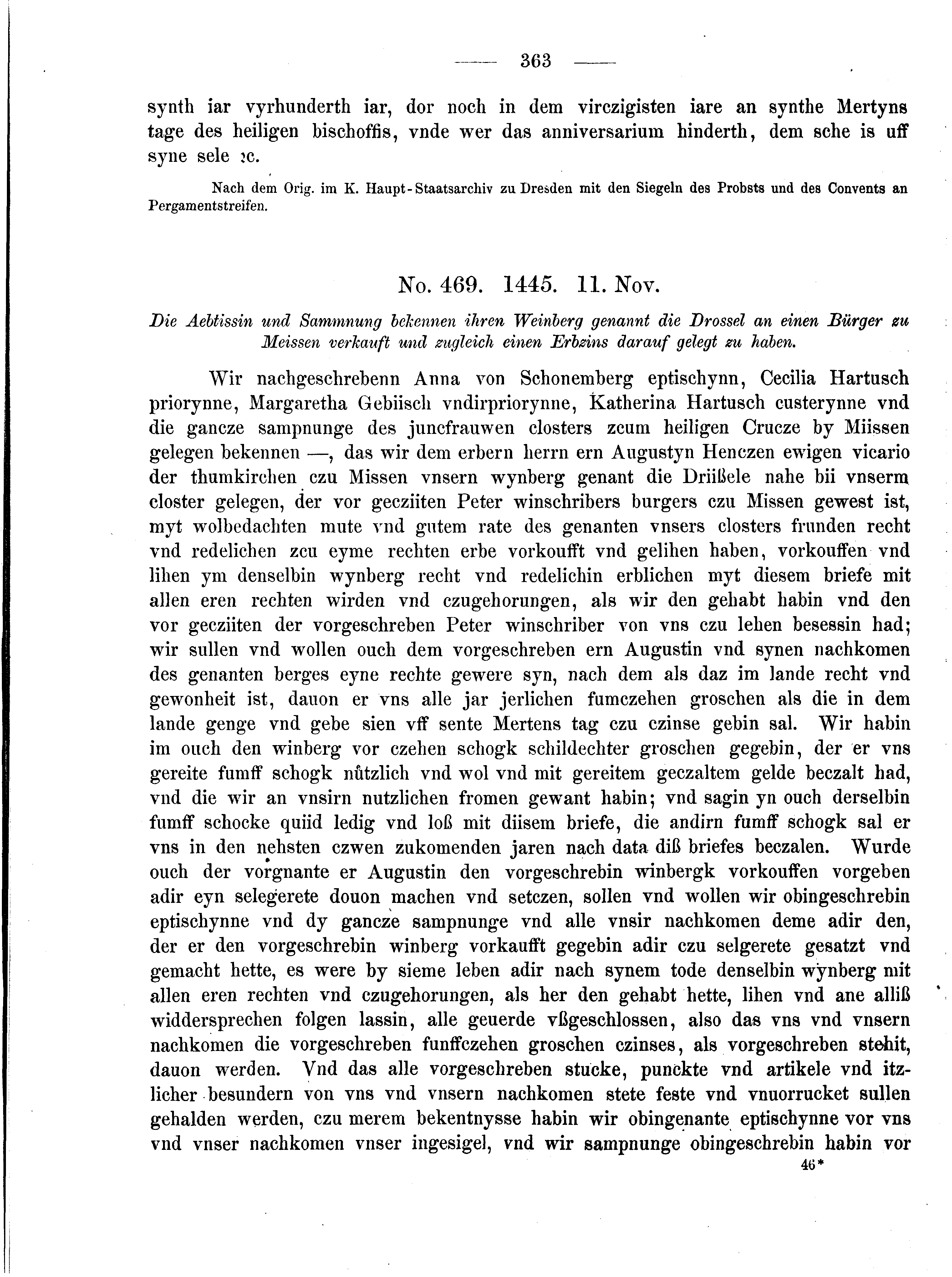 Historische Urkunde Seite 363 aus Band cds2_04