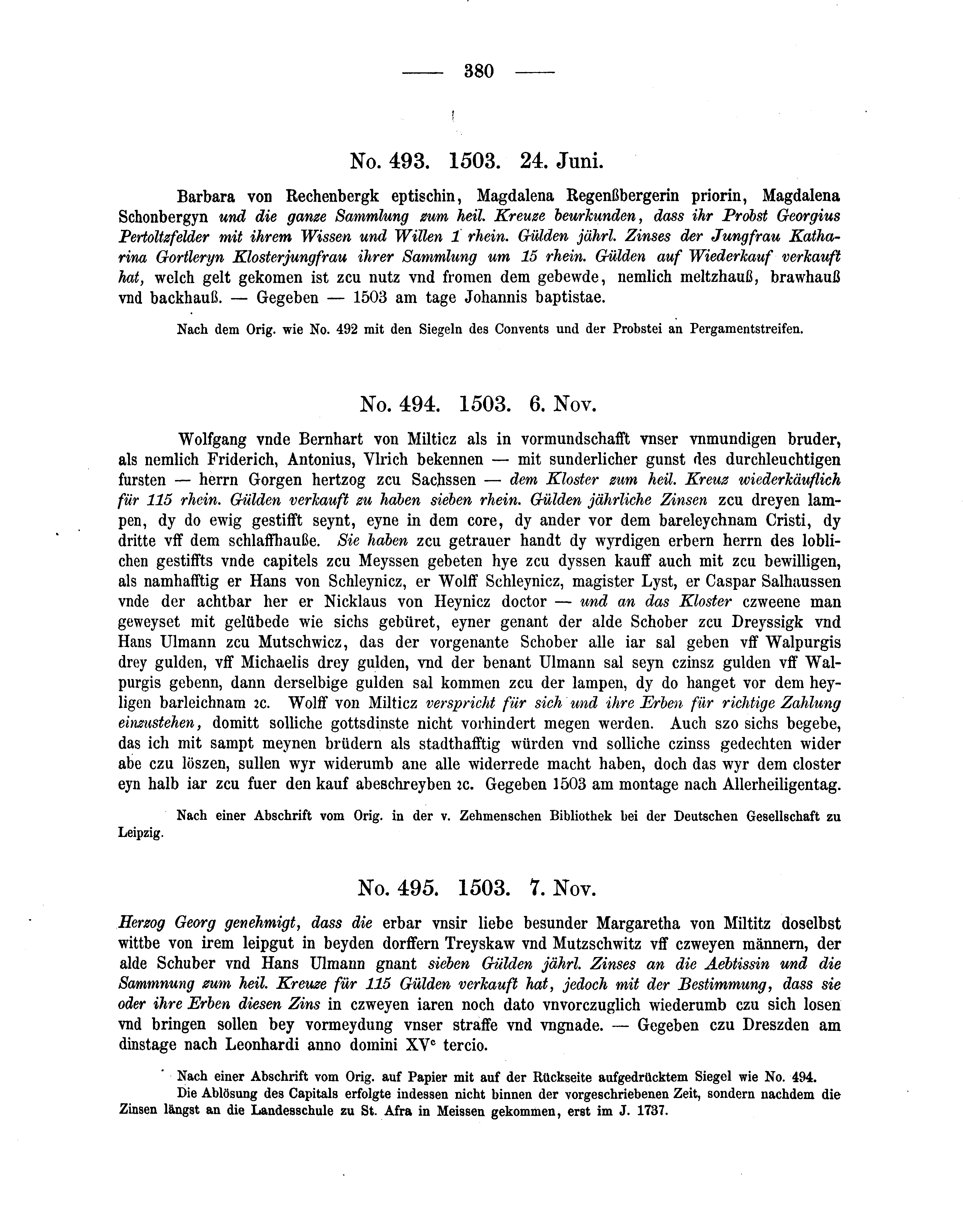 Historische Urkunde Seite 380 aus Band cds2_04