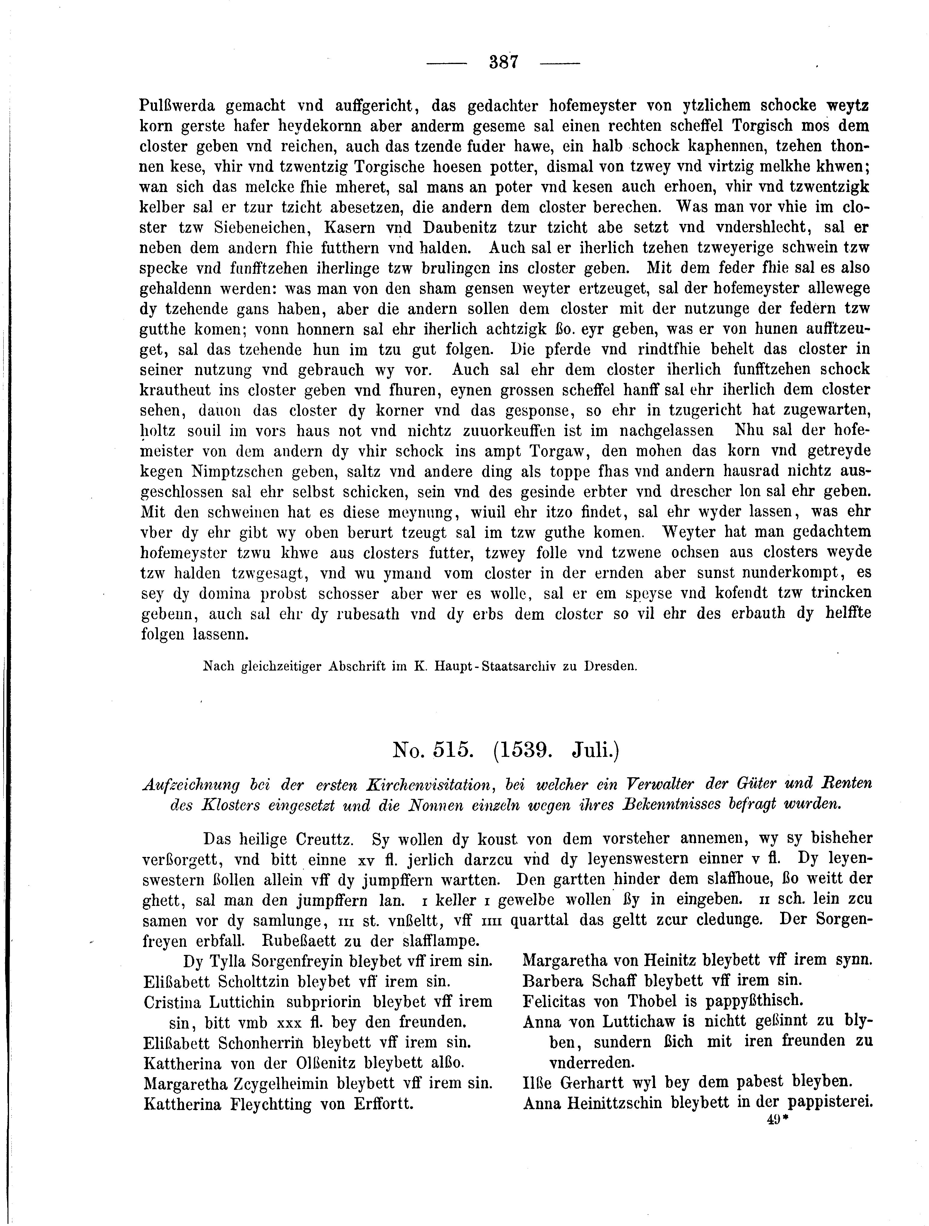 Historische Urkunde Seite 387 aus Band cds2_04