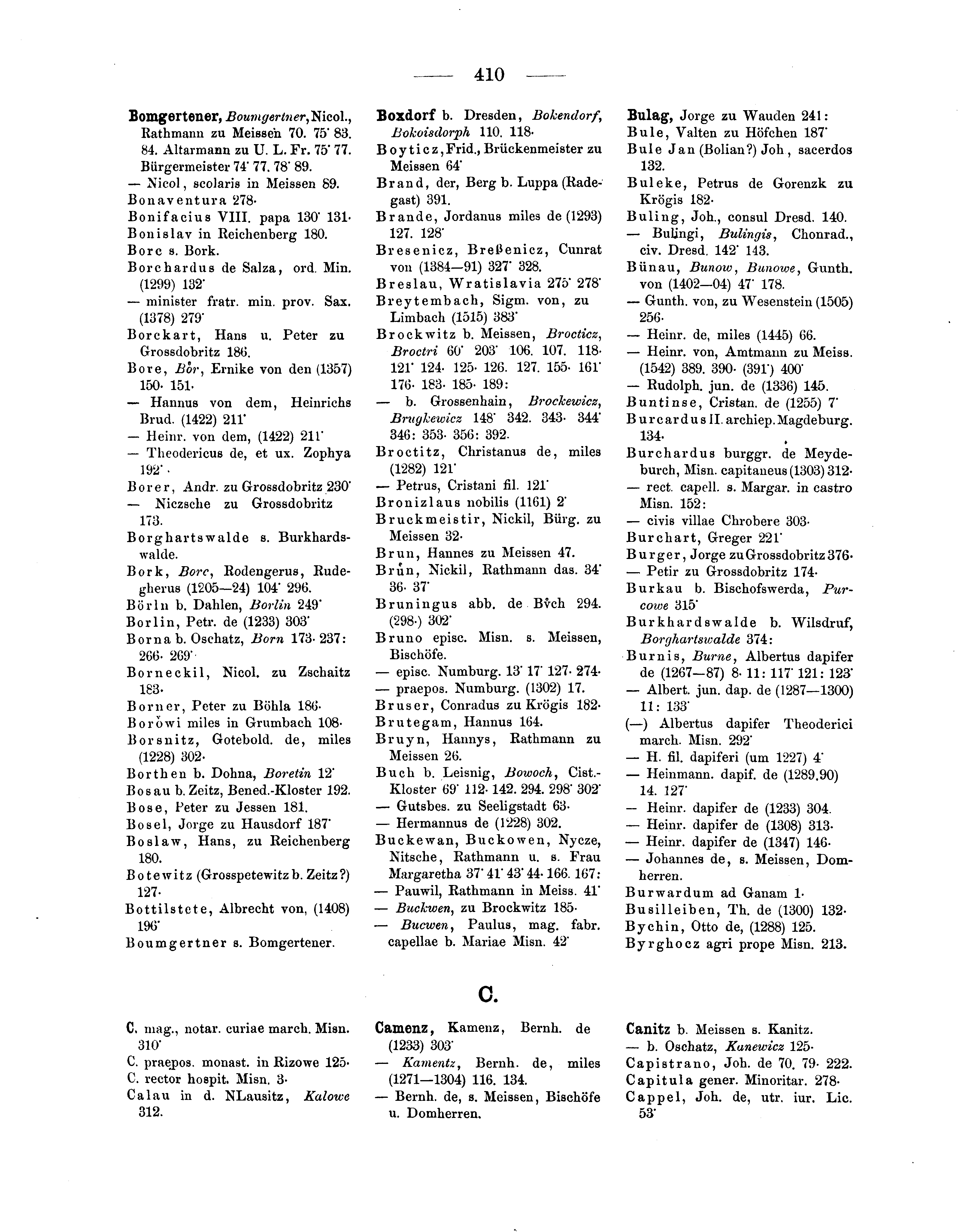 Historische Urkunde Seite 410 aus Band cds2_04