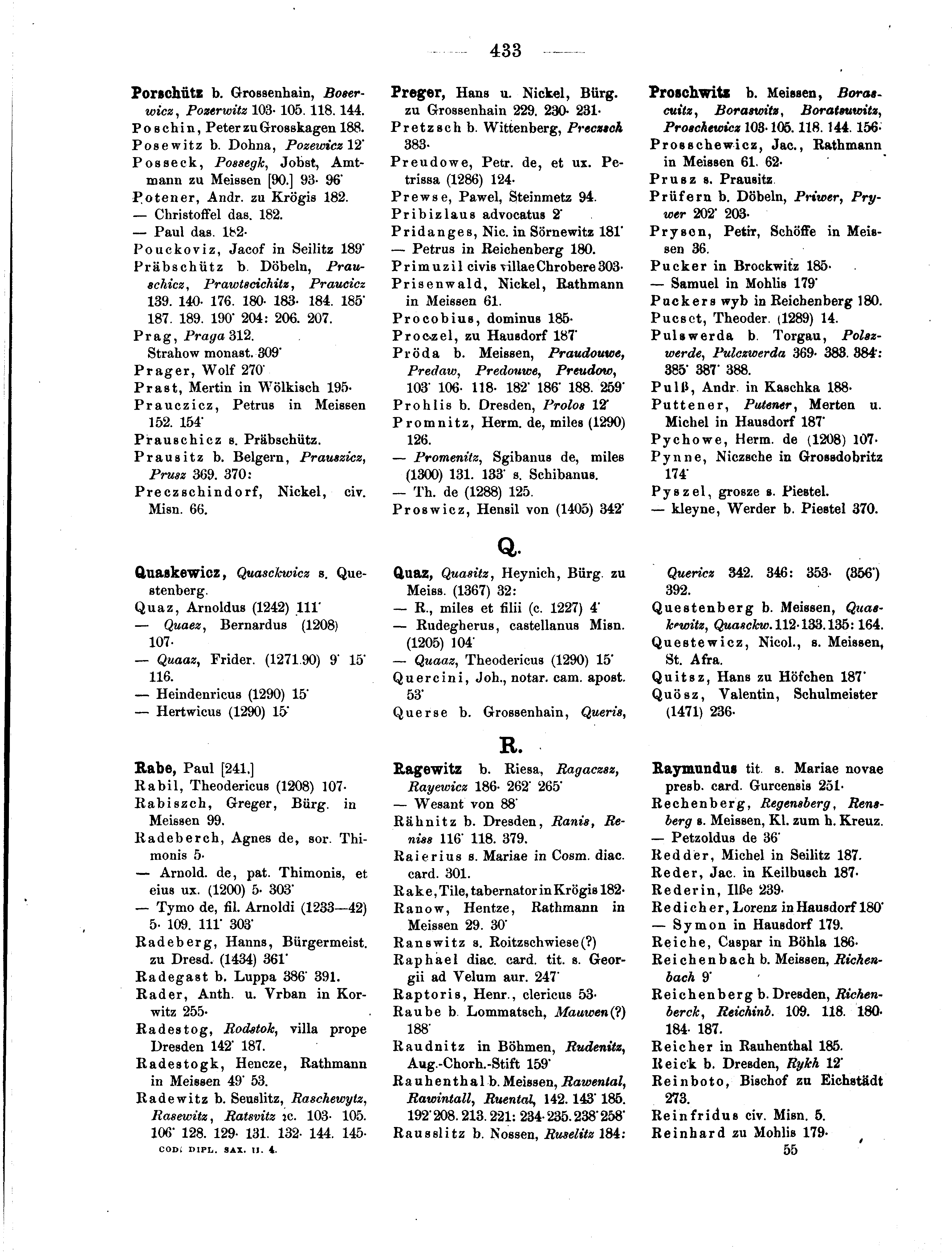 Historische Urkunde Seite 433 aus Band cds2_04