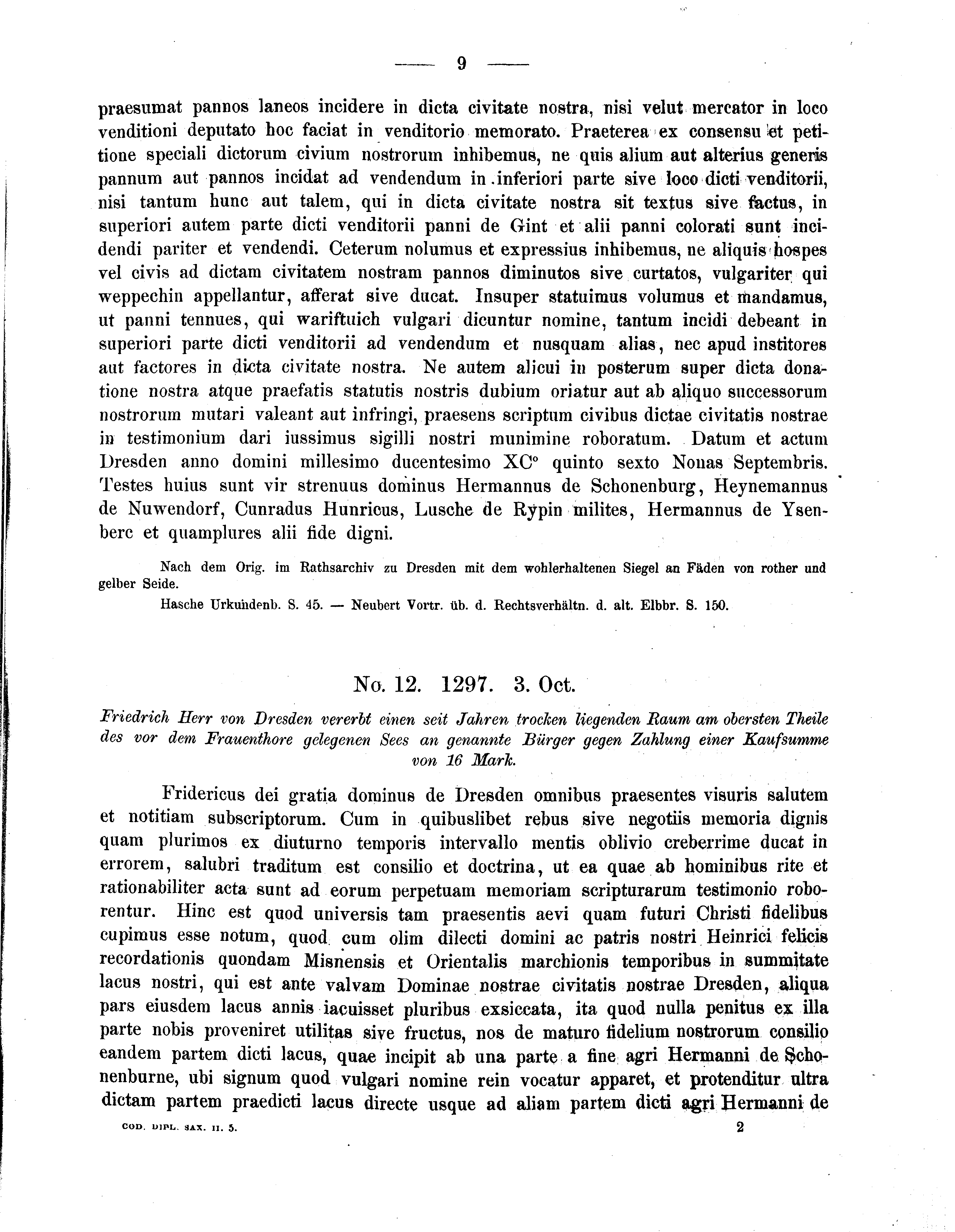 Historische Urkunde Seite 9 aus Band cds2_05