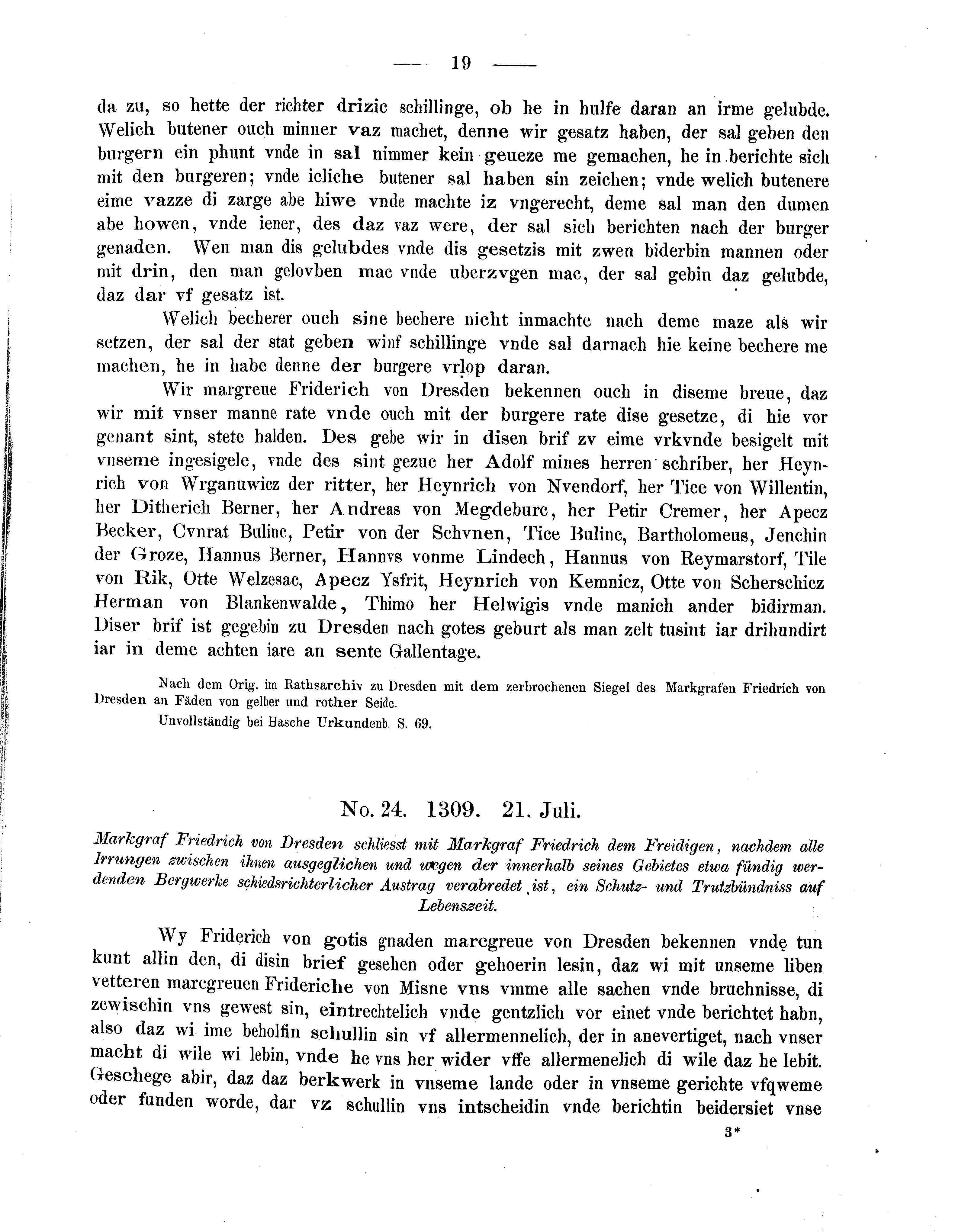 Historische Urkunde Seite 19 aus Band cds2_05