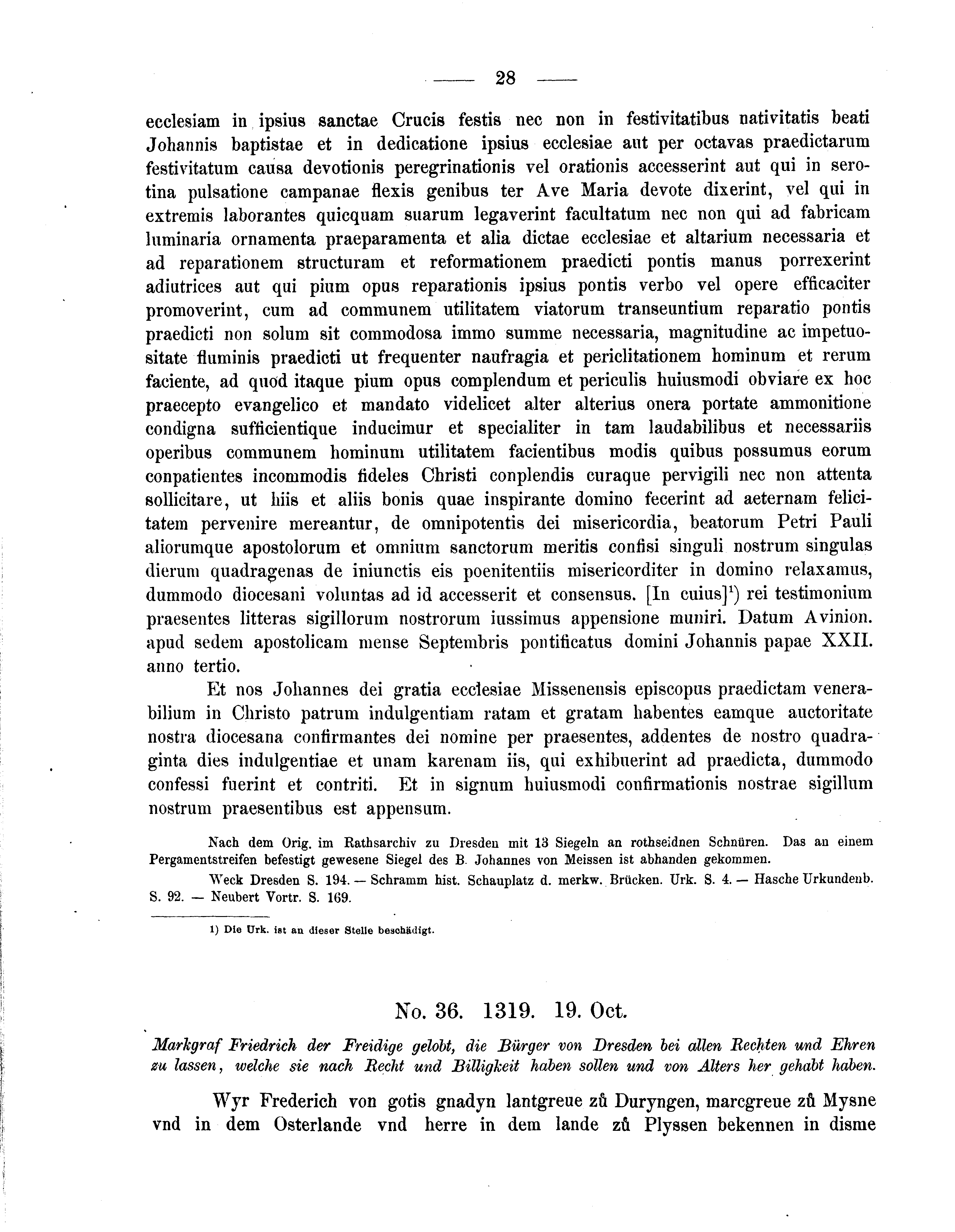 Historische Urkunde Seite 28 aus Band cds2_05