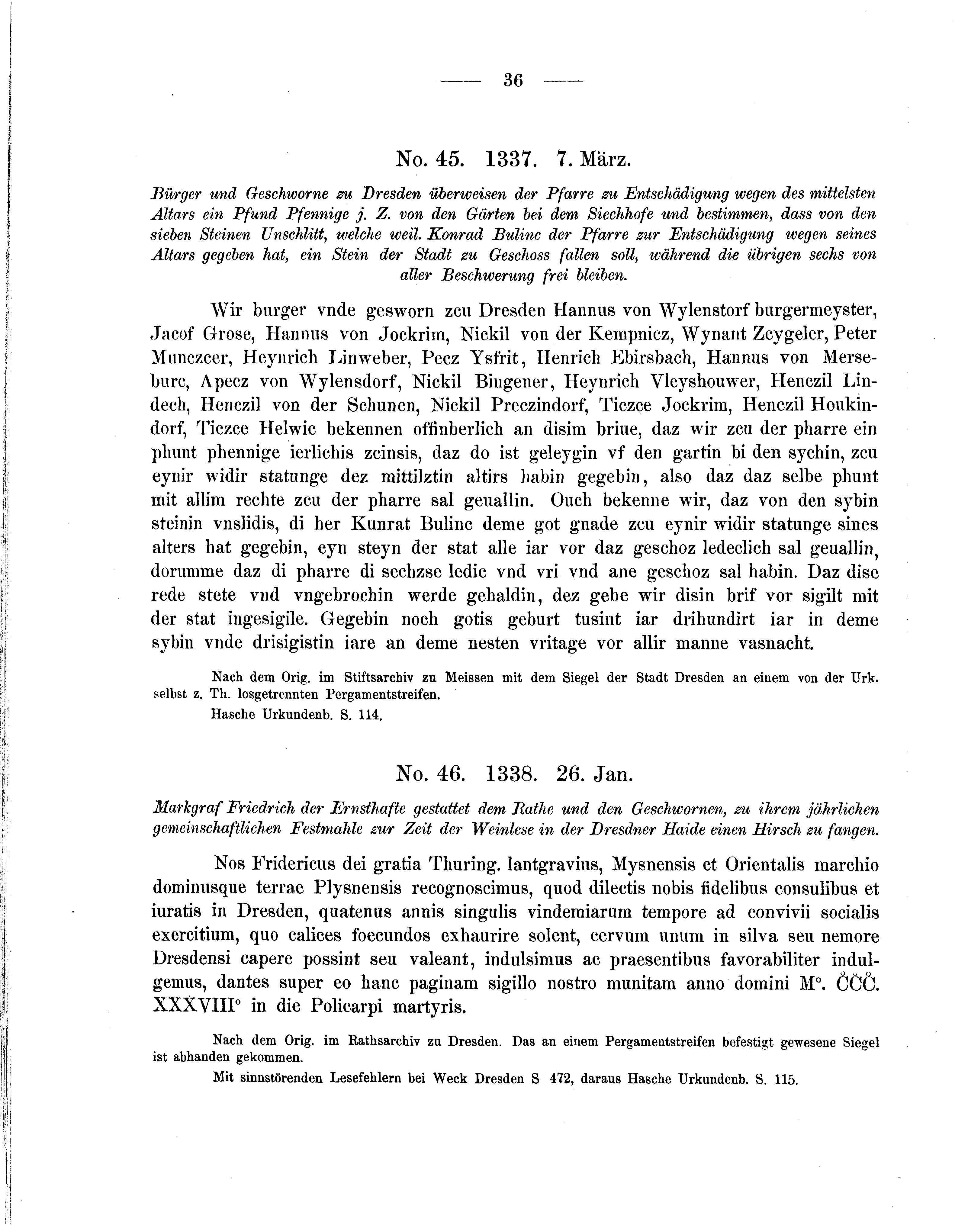 Historische Urkunde Seite 36 aus Band cds2_05