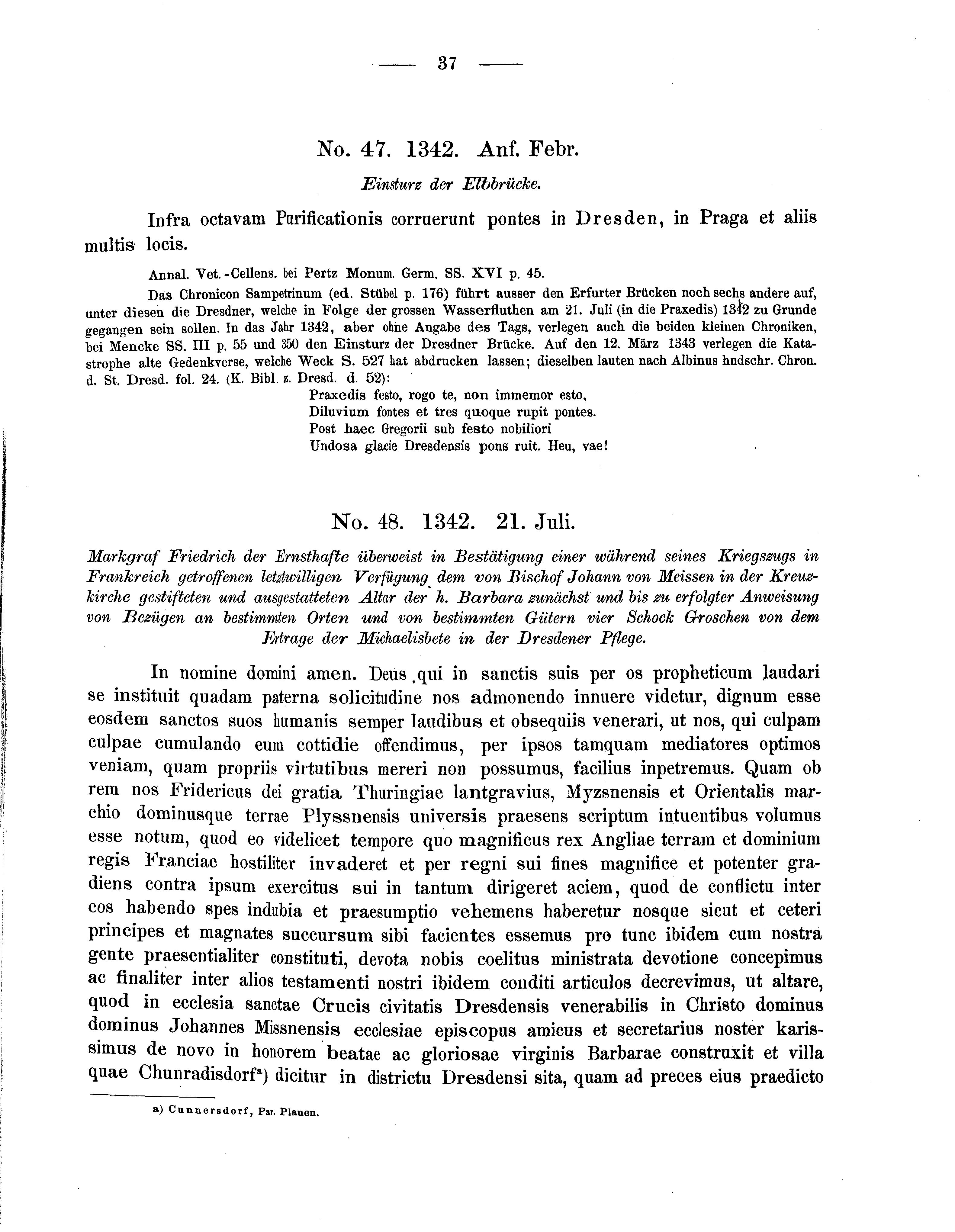 Historische Urkunde Seite 37 aus Band cds2_05