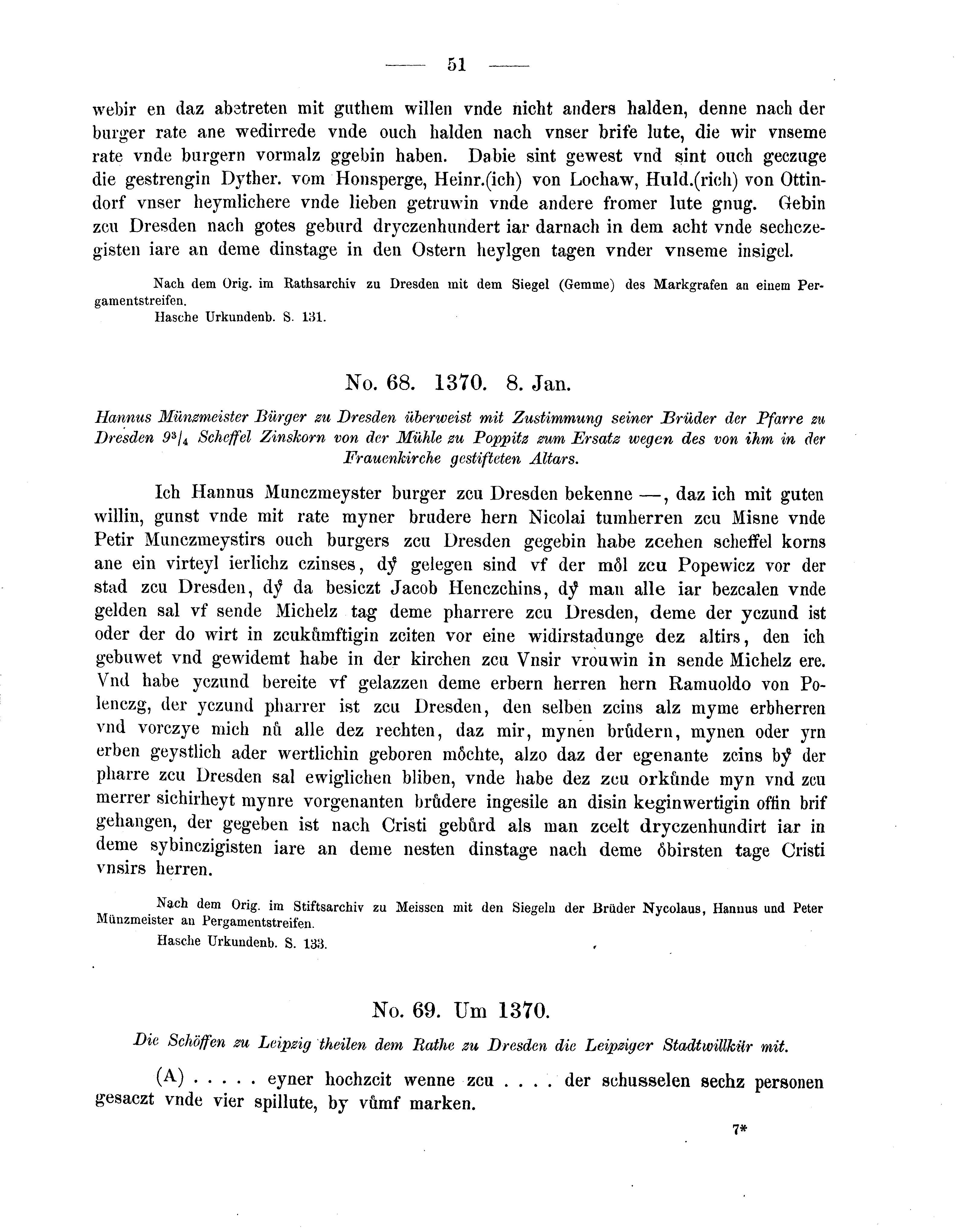 Historische Urkunde Seite 51 aus Band cds2_05