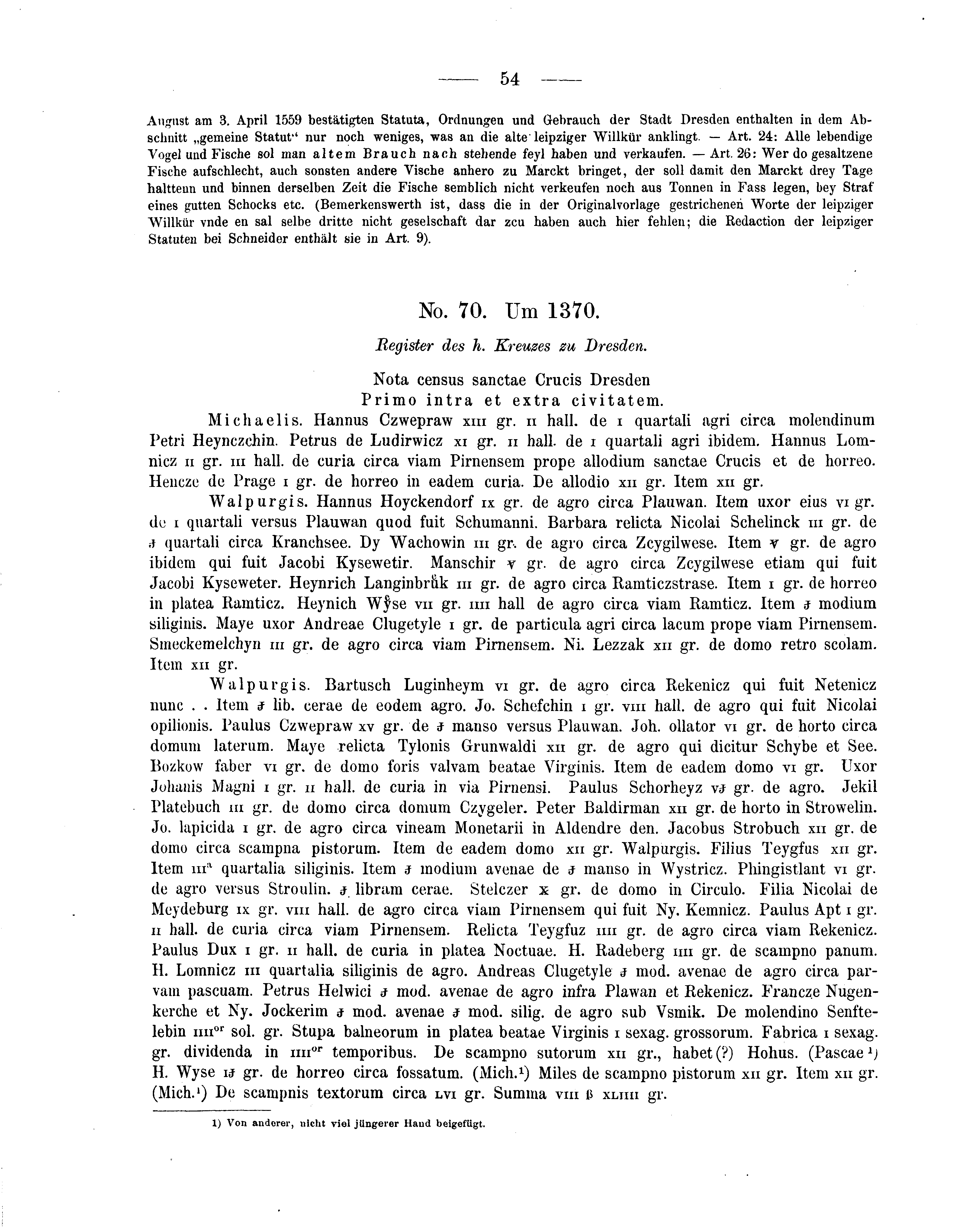 Historische Urkunde Seite 54 aus Band cds2_05