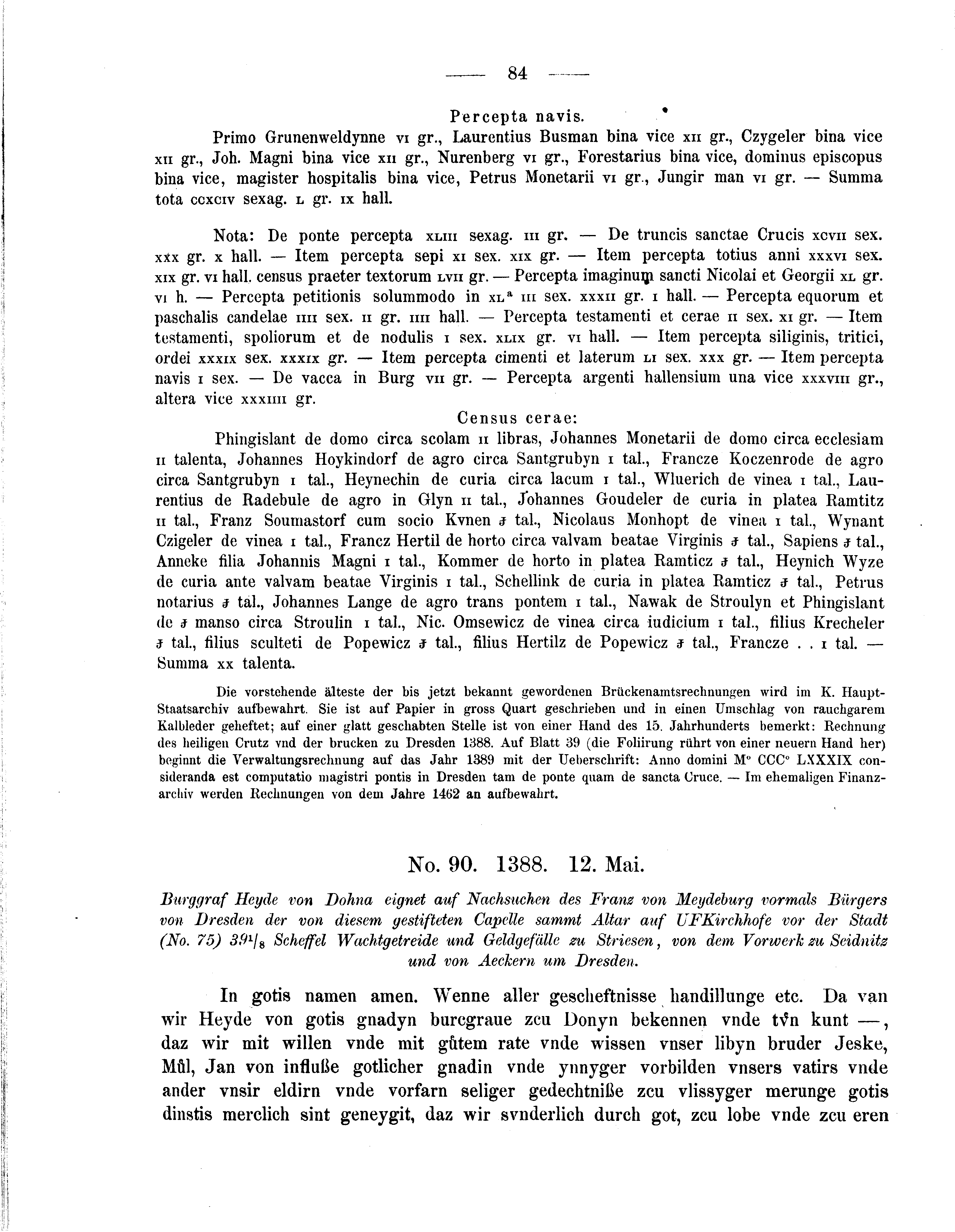 Historische Urkunde Seite 84 aus Band cds2_05