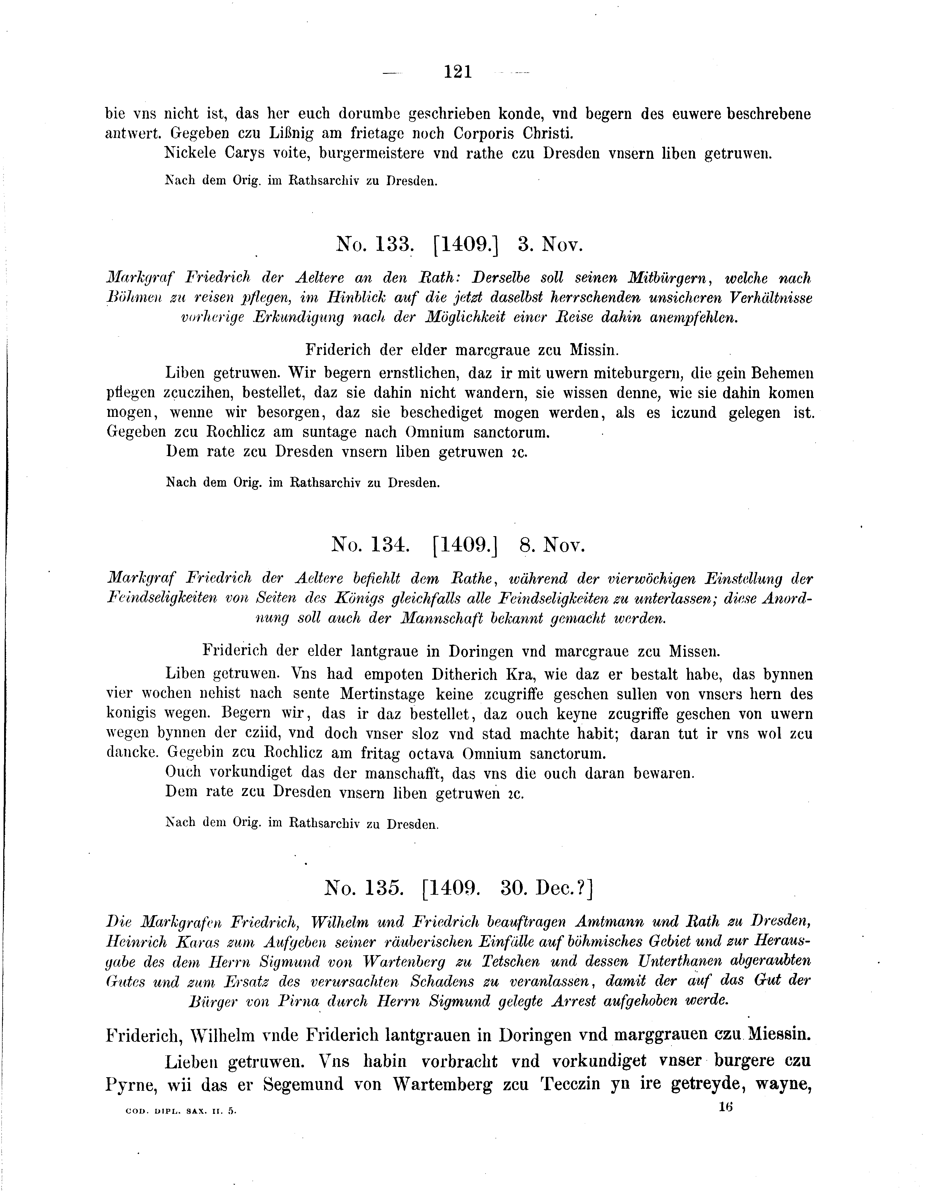 Historische Urkunde Seite 121 aus Band cds2_05