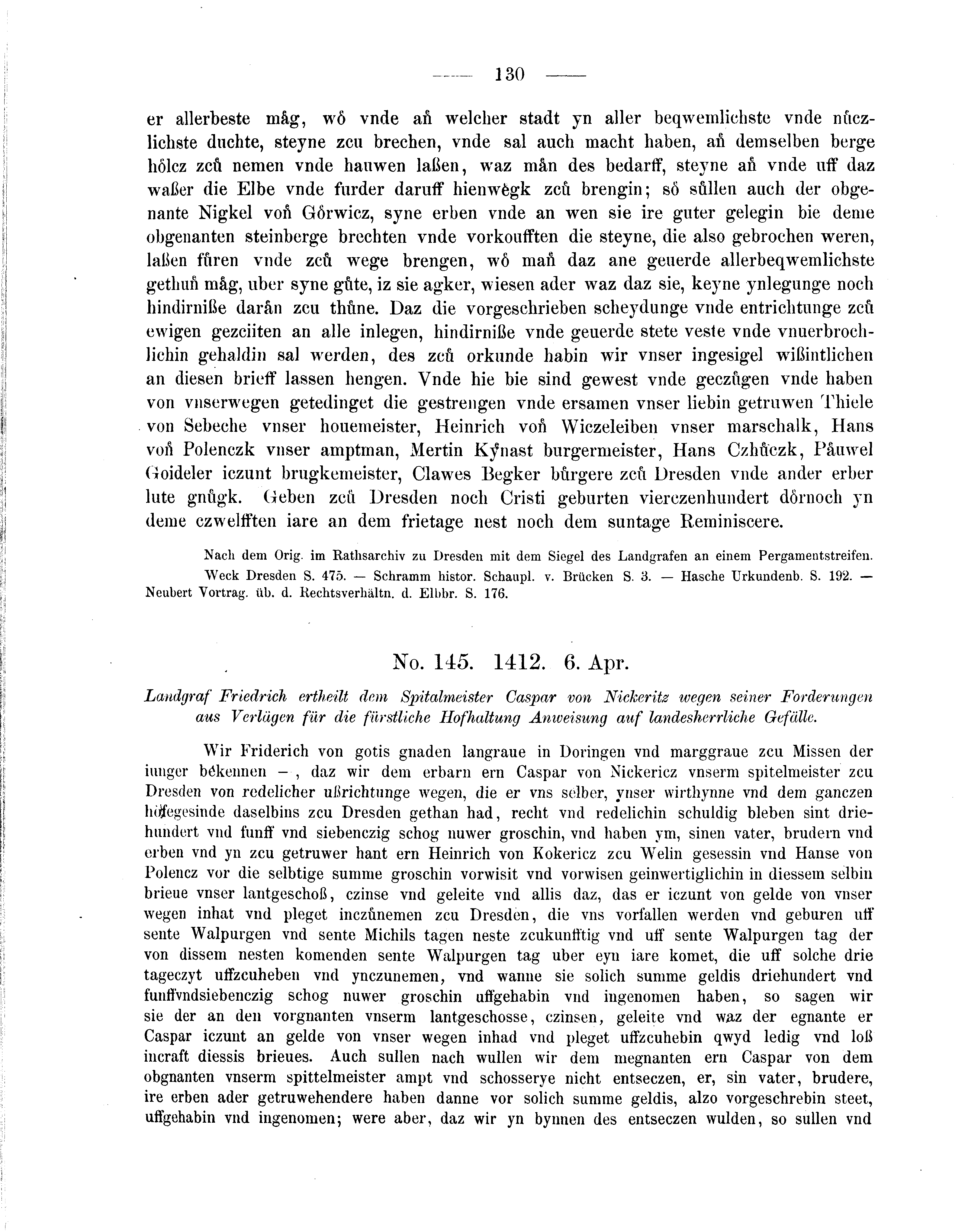 Historische Urkunde Seite 130 aus Band cds2_05