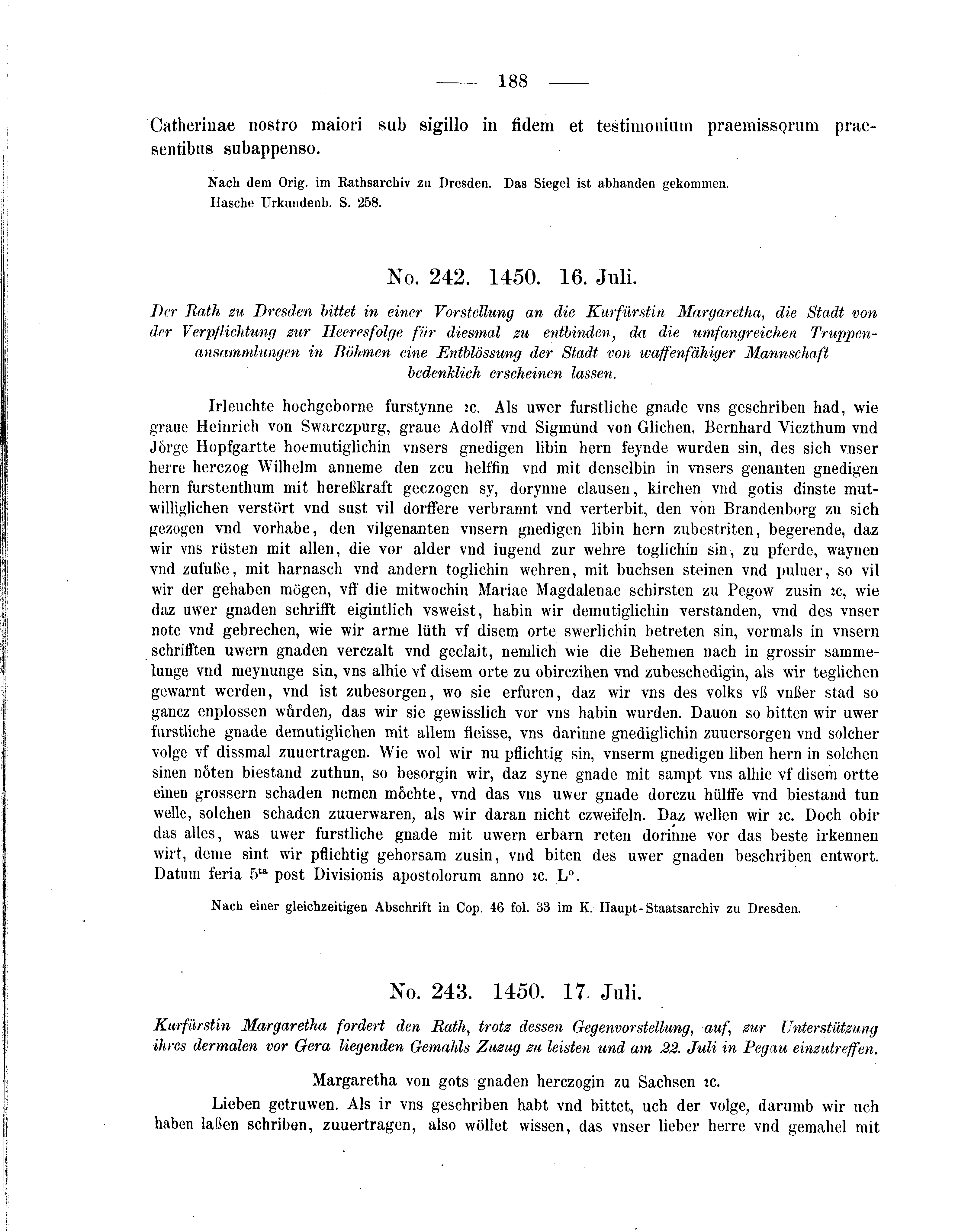 Historische Urkunde Seite 188 aus Band cds2_05