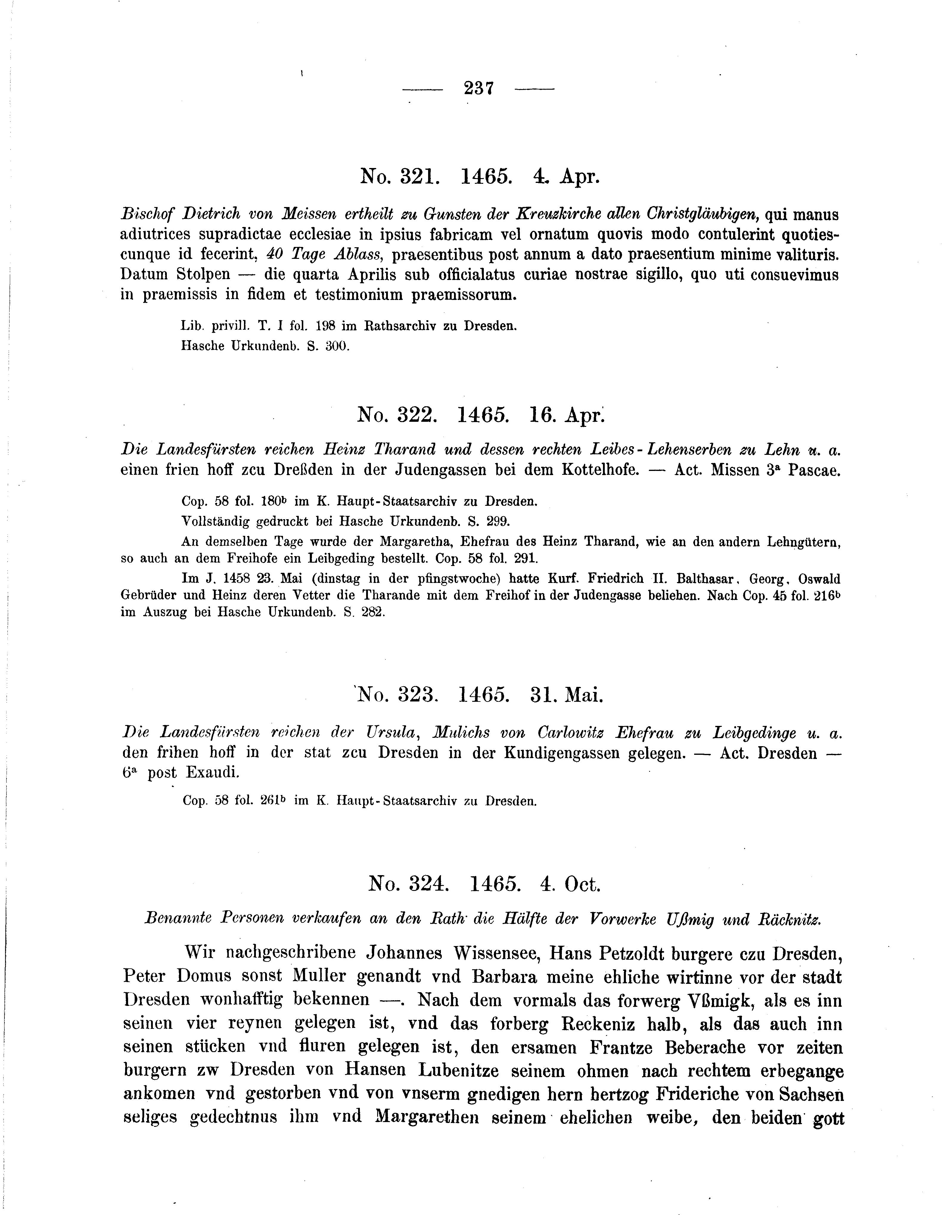 Historische Urkunde Seite 237 aus Band cds2_05