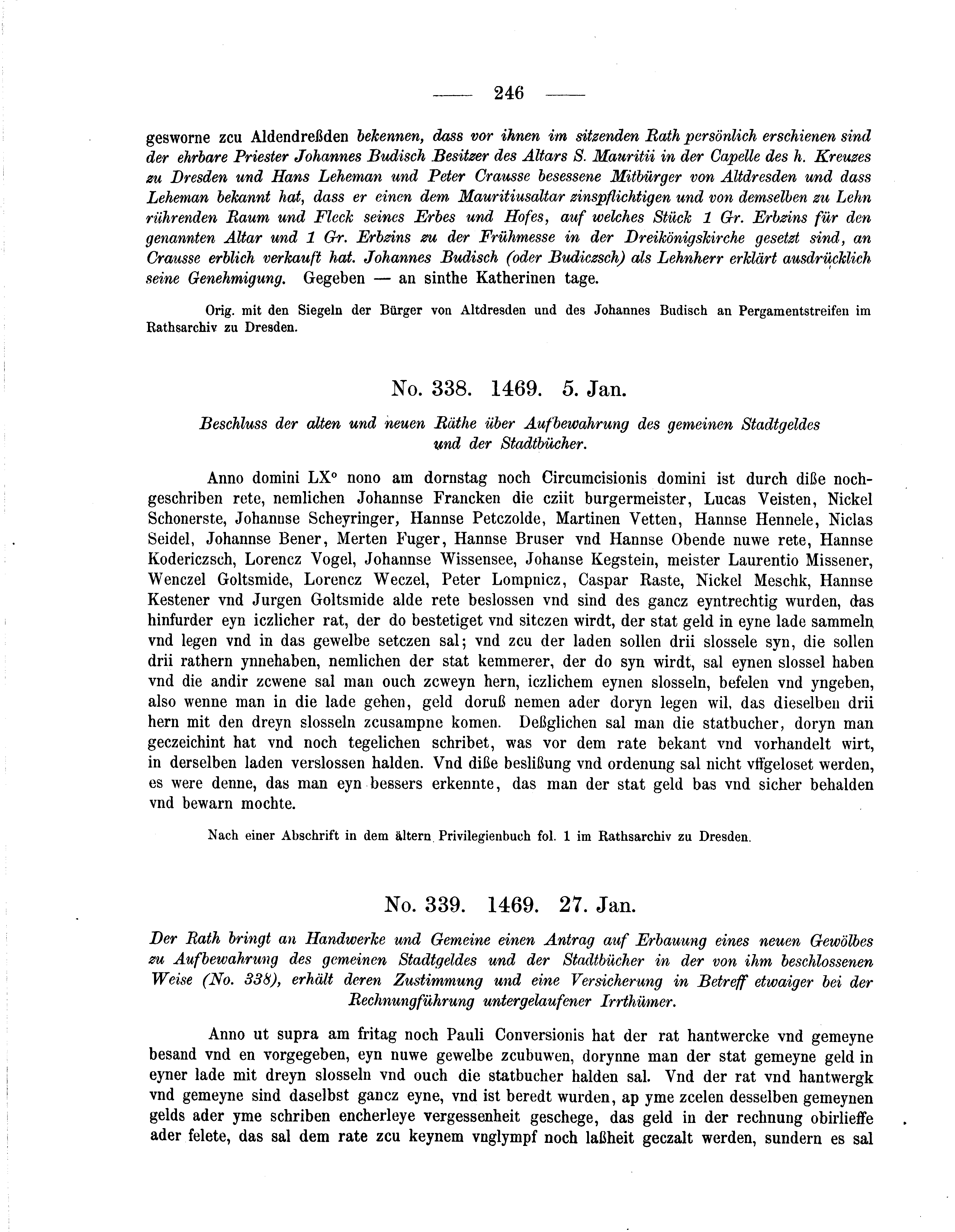 Historische Urkunde Seite 246 aus Band cds2_05