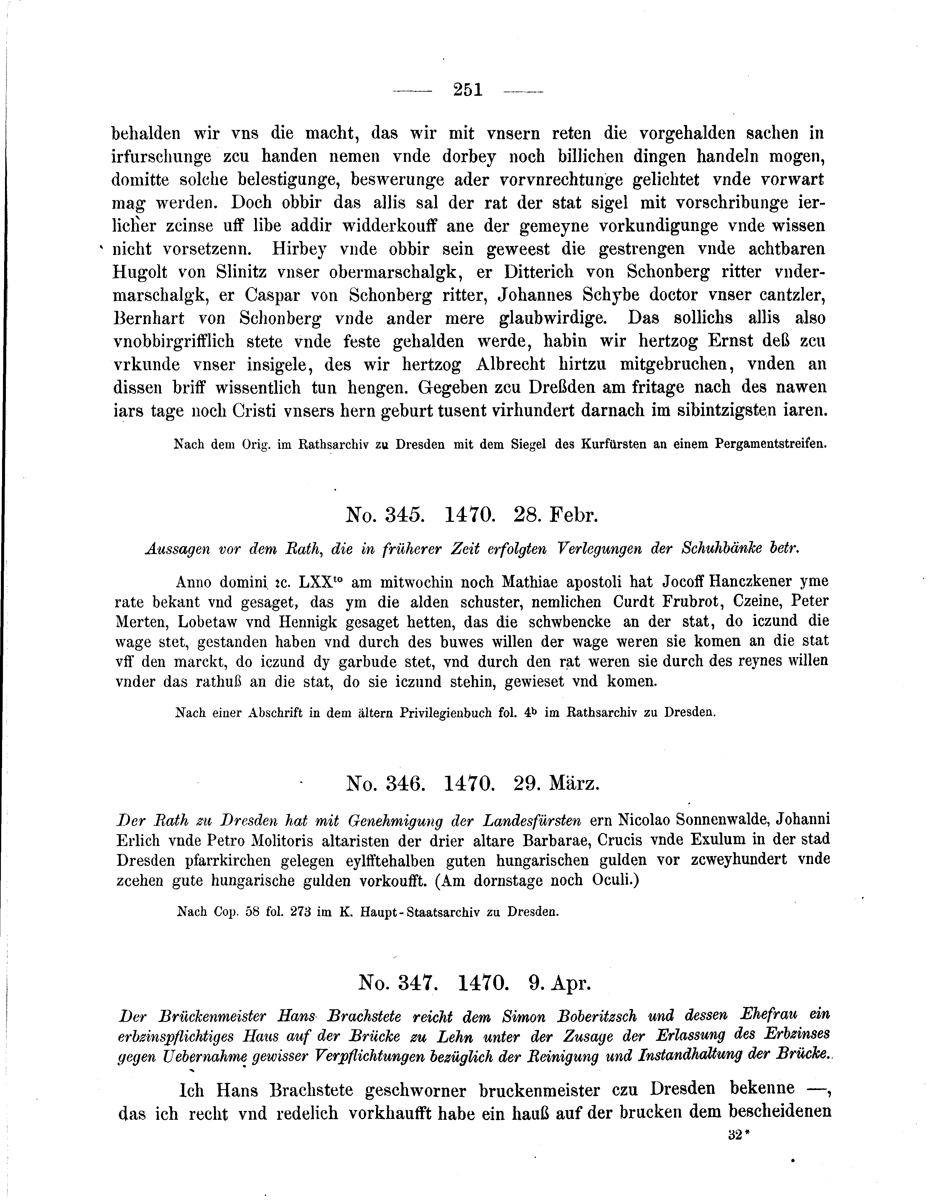 Historische Urkunde Seite 251 aus Band cds2_05