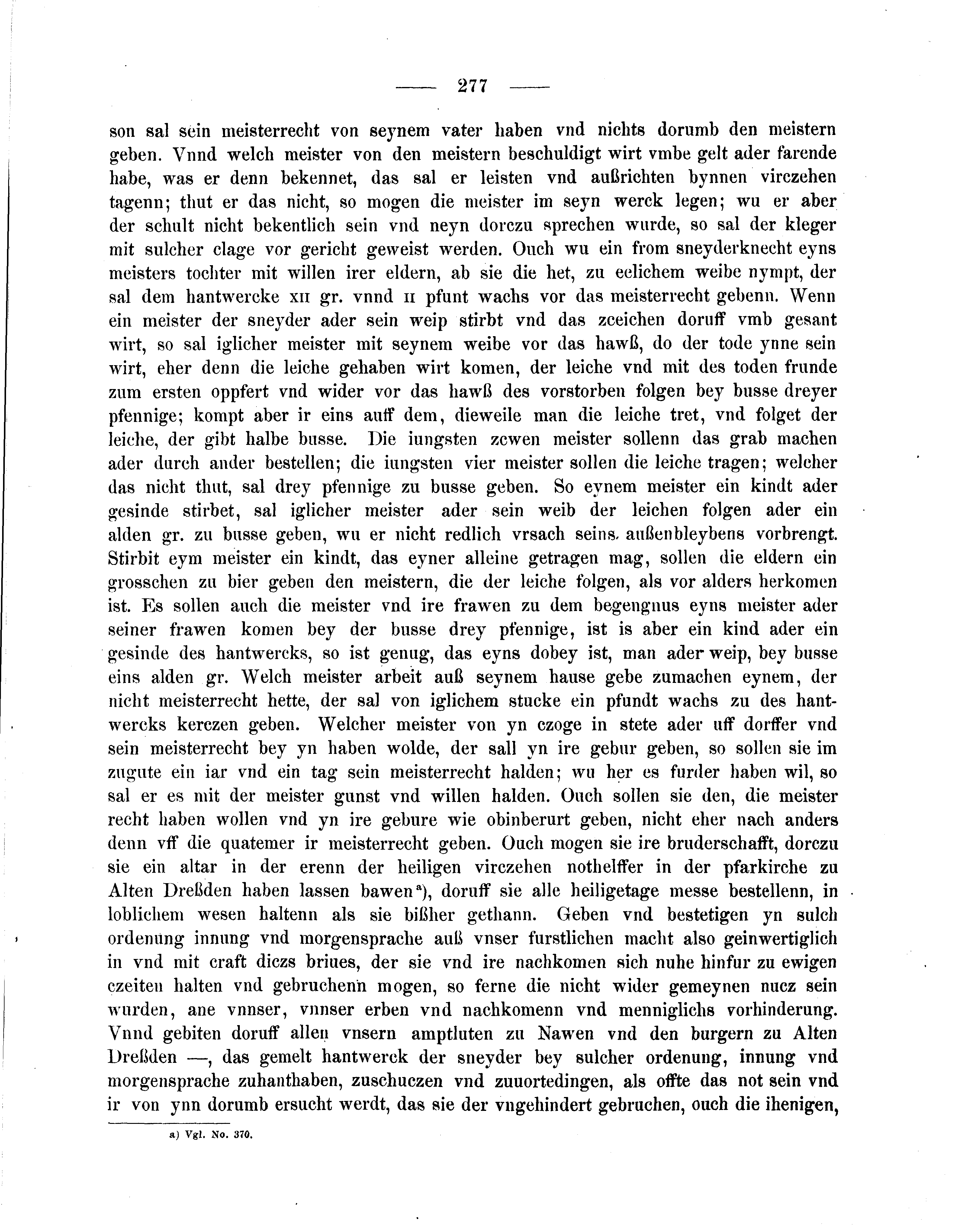 Historische Urkunde Seite 277 aus Band cds2_05