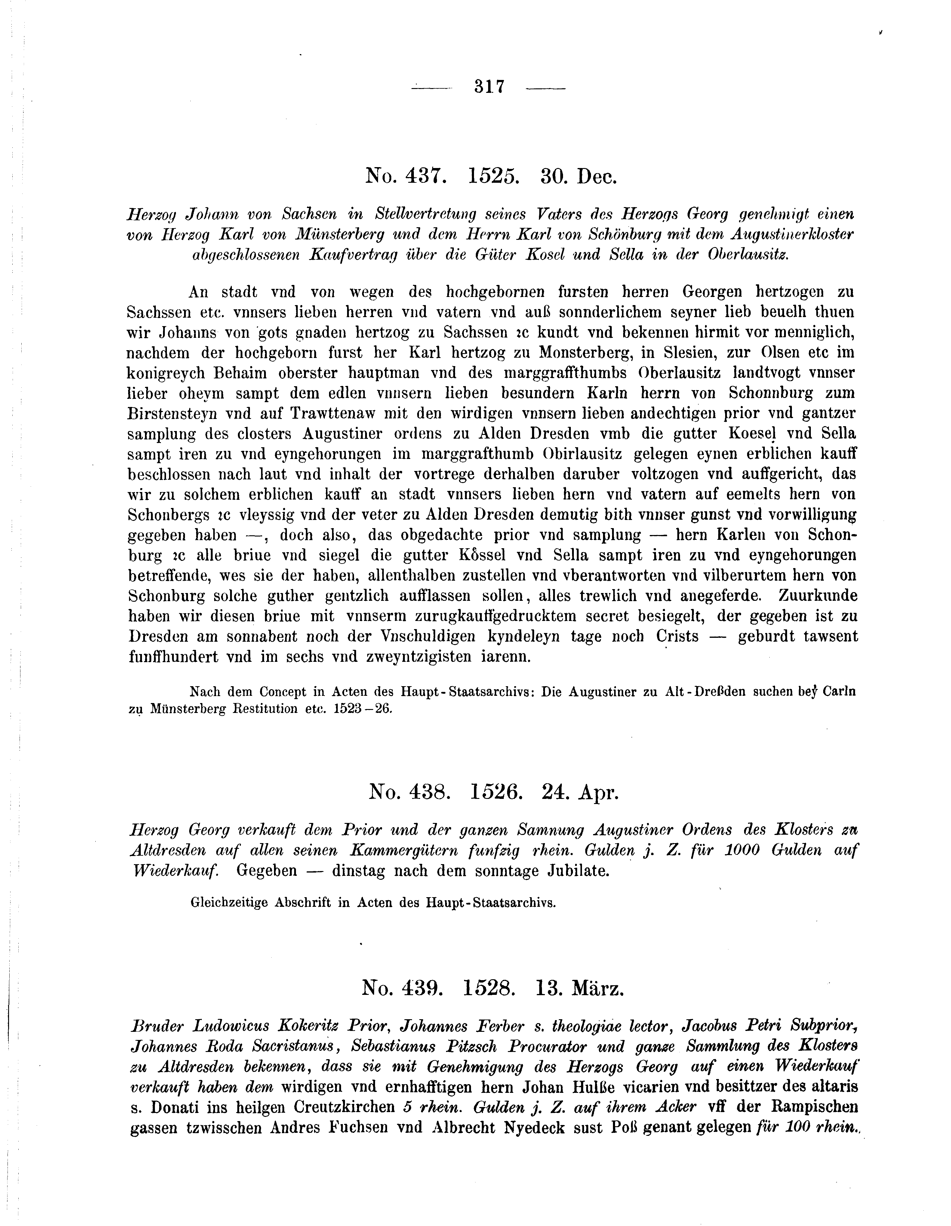 Historische Urkunde Seite 317 aus Band cds2_05