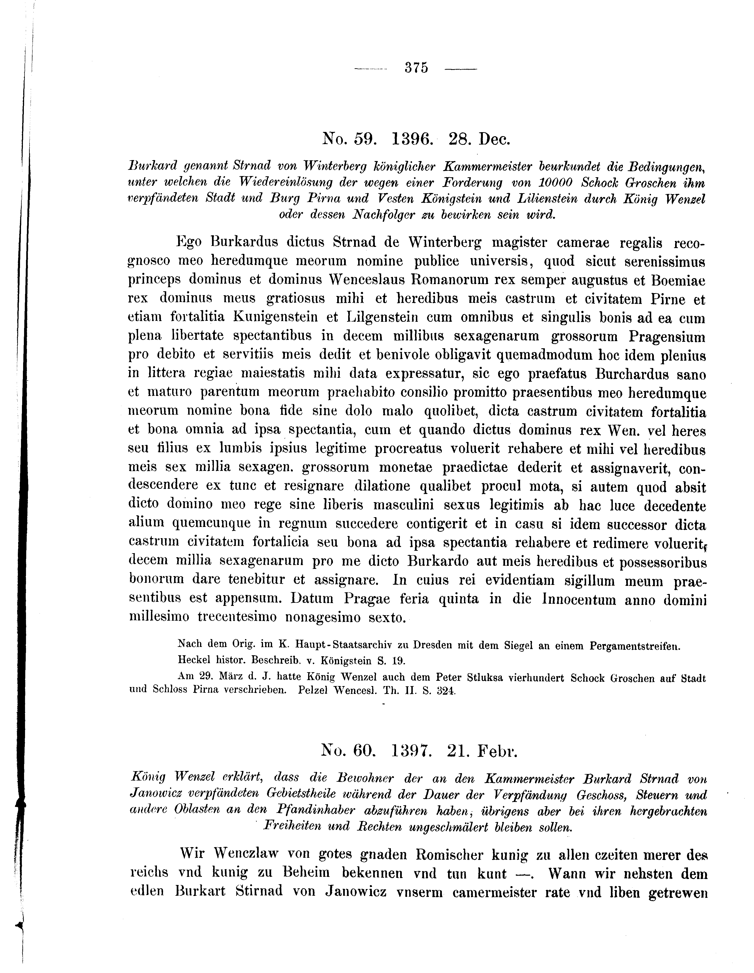 Historische Urkunde Seite 375 aus Band cds2_05
