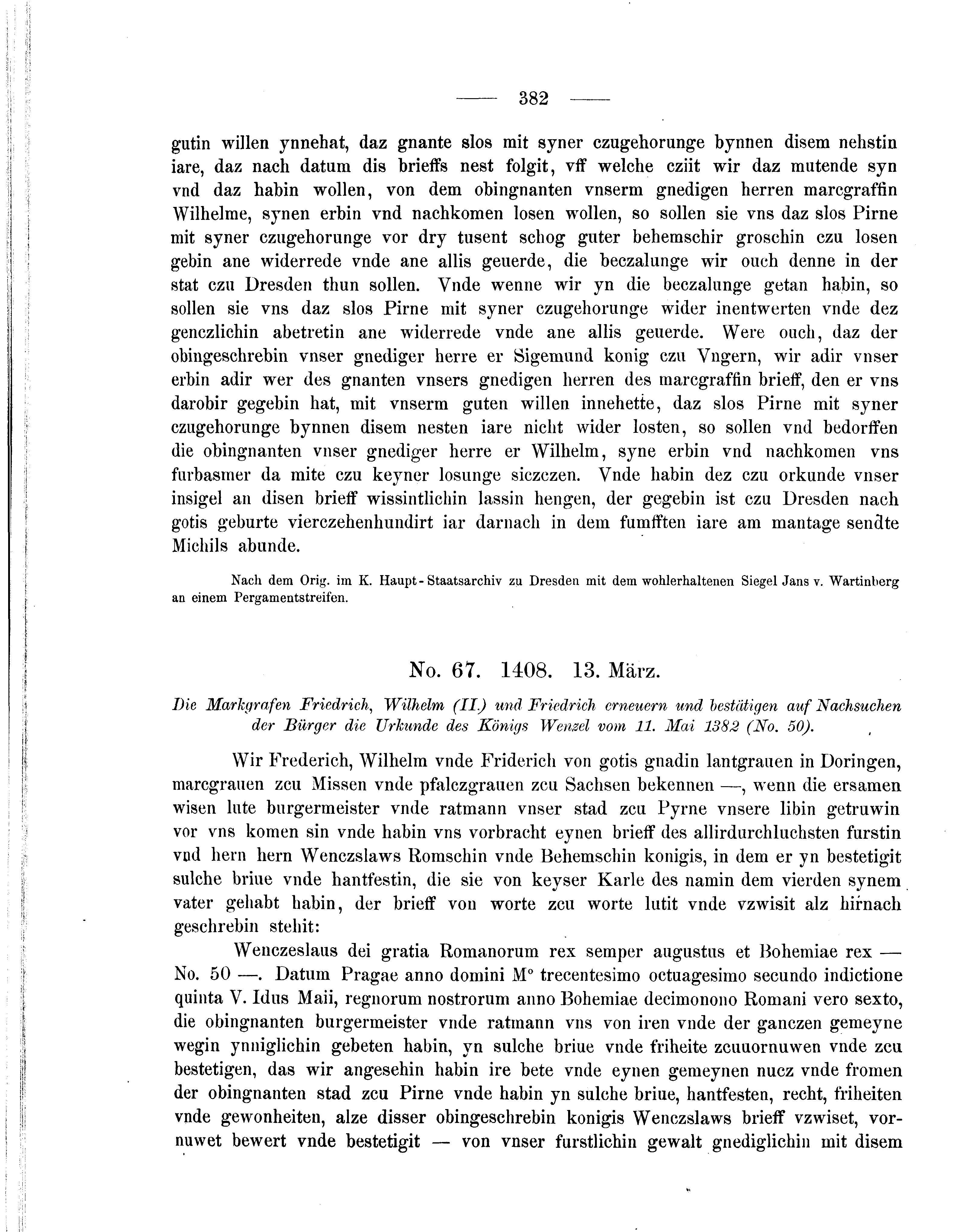 Historische Urkunde Seite 382 aus Band cds2_05