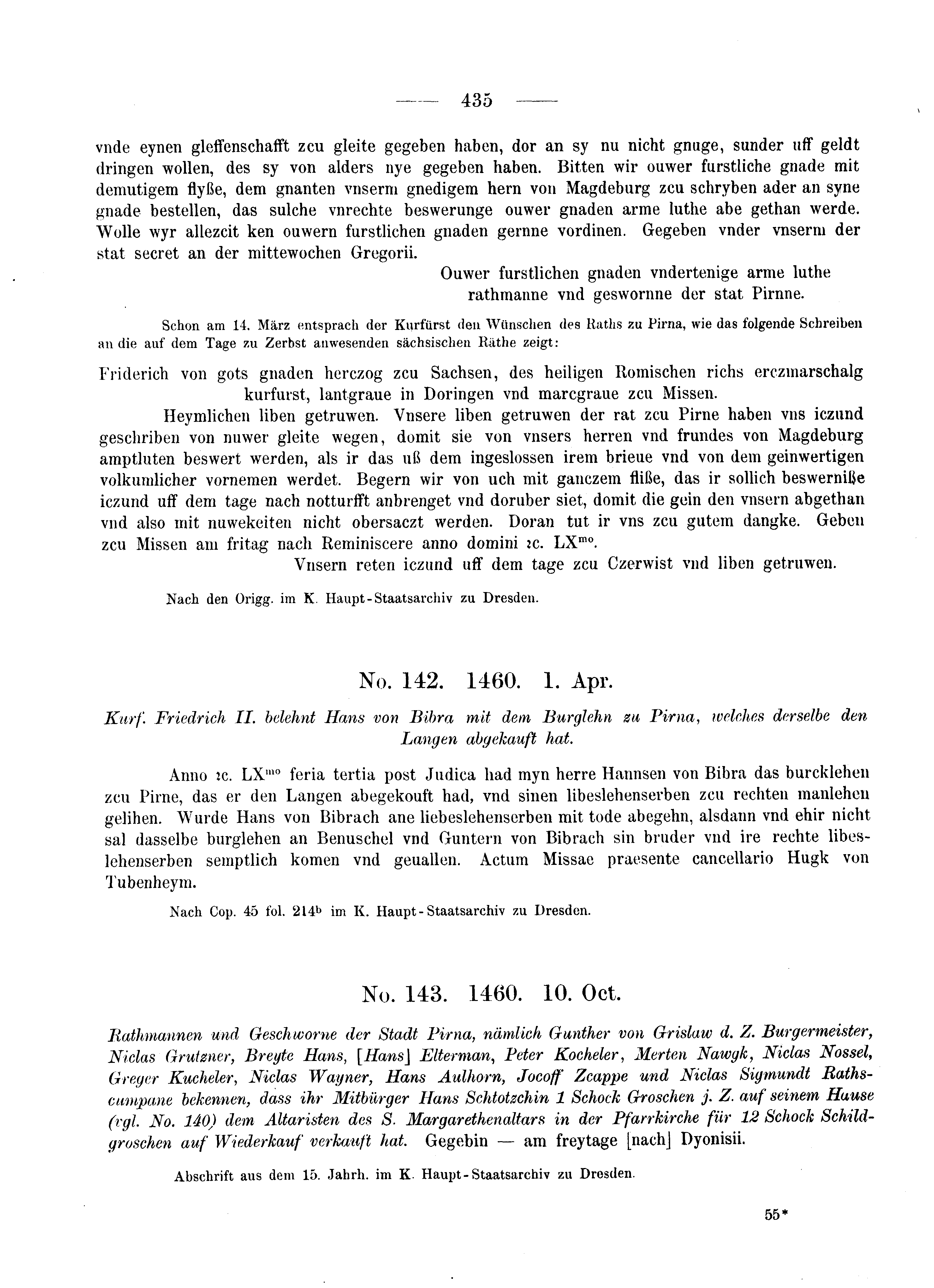 Historische Urkunde Seite 435 aus Band cds2_05