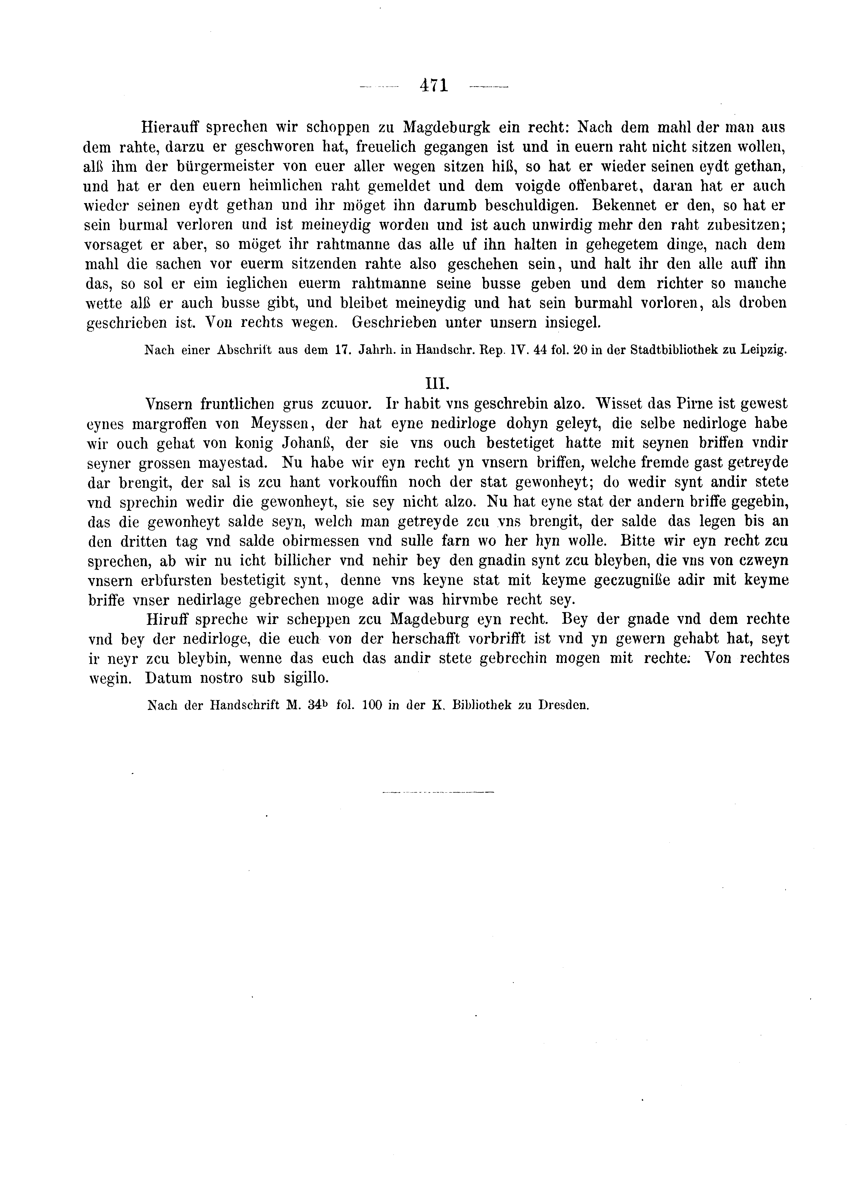 Historische Urkunde Seite 471 aus Band cds2_05