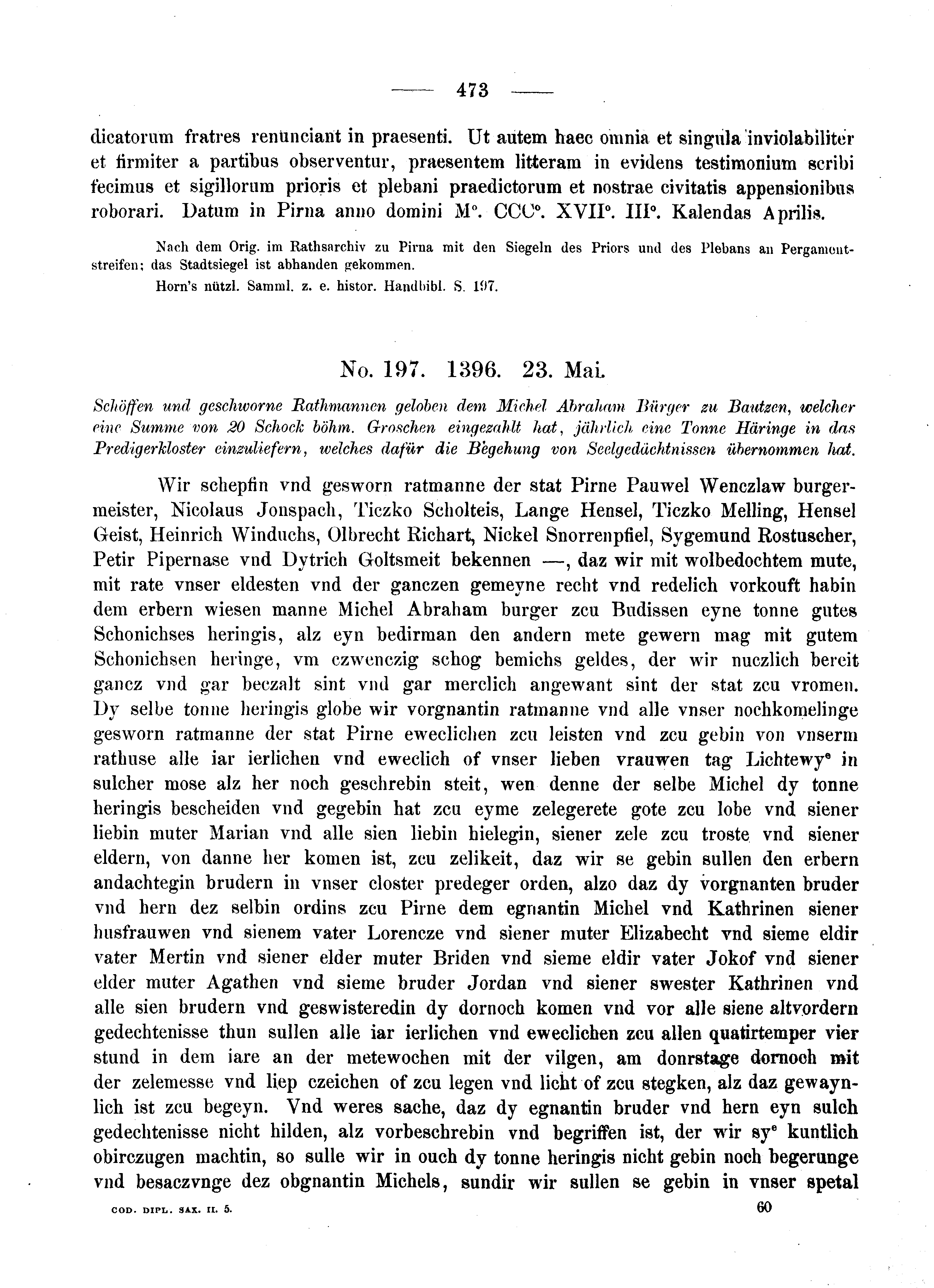 Historische Urkunde Seite 473 aus Band cds2_05